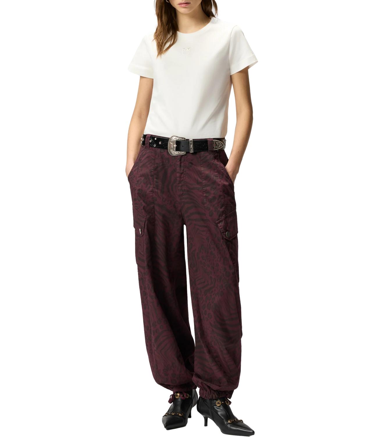 Pinko Bussolotto T-Shirt Jersey Patc Bianca Donna