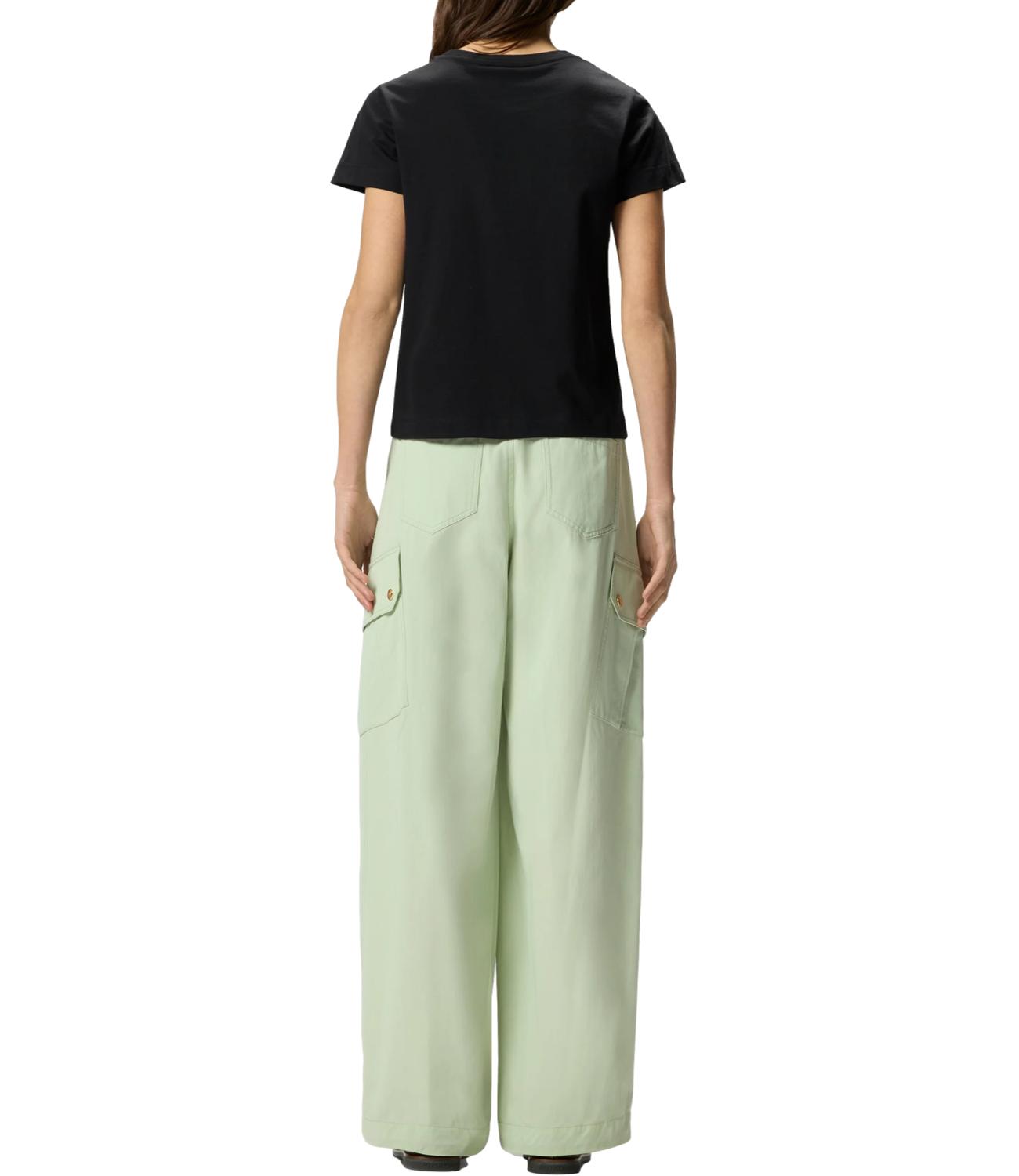 Pinko Basico T-Shirt Jersey Logo Sta Nero Donna
