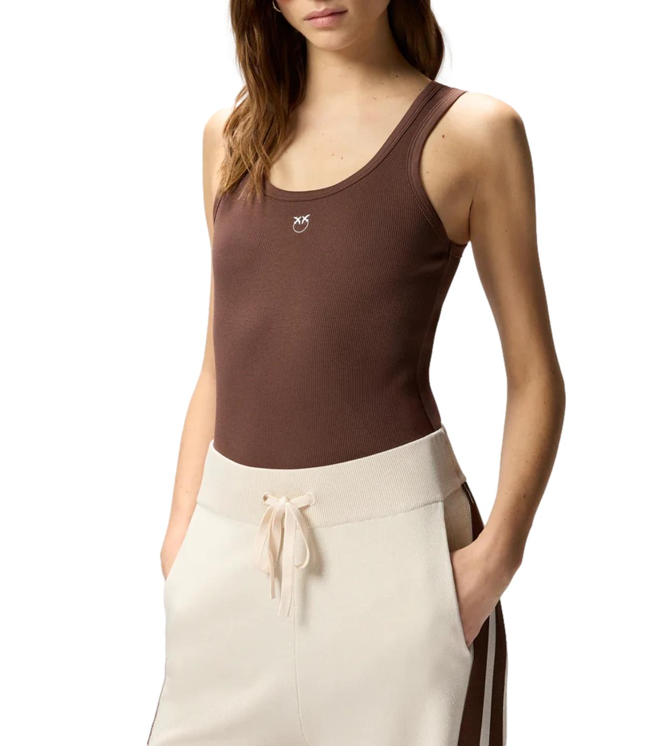 Pinko canotta Calcolatore marrone donna