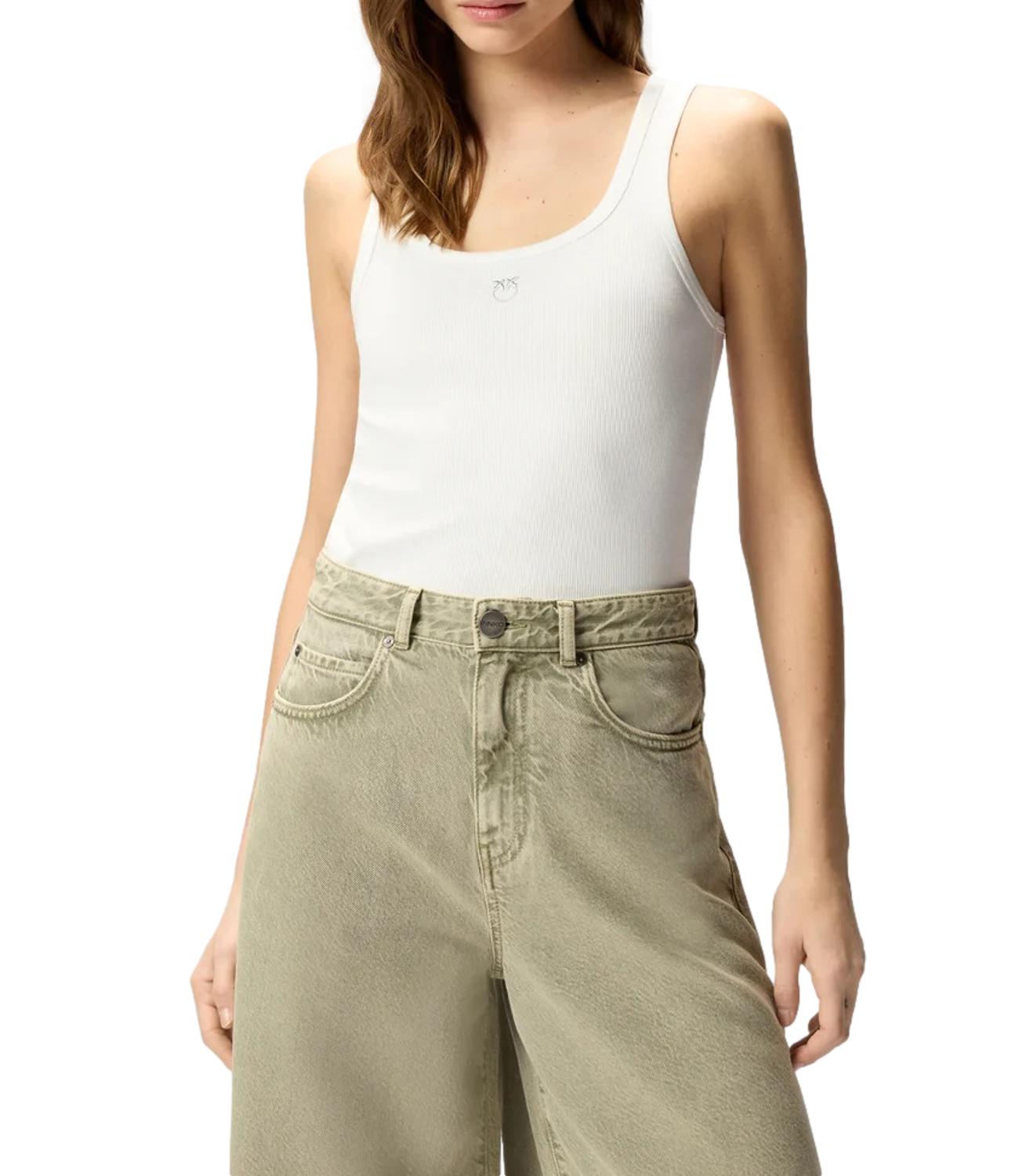 Pinko Canotta Calcolatore bianco donna