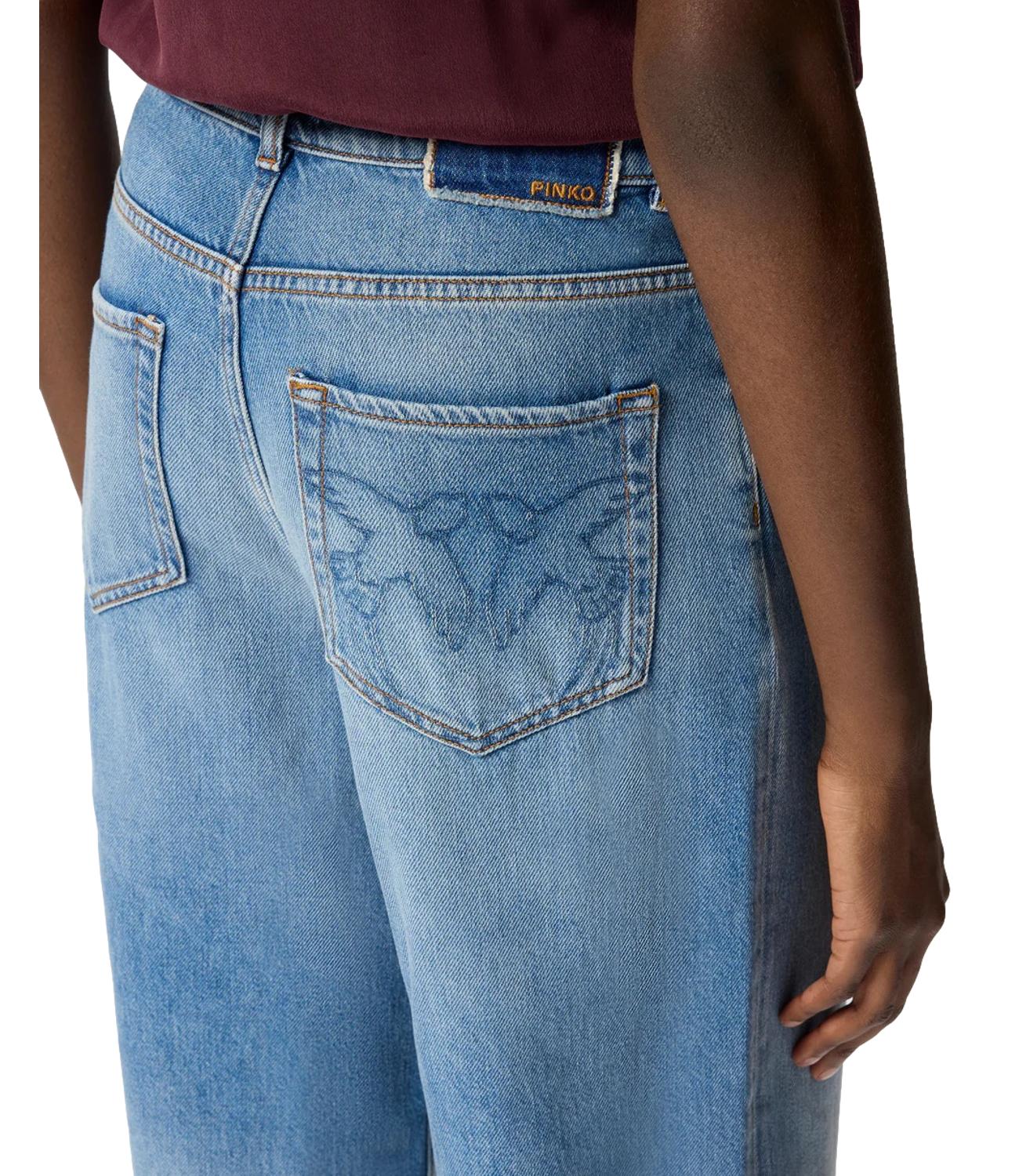 Pinko Jeans Estelle Egg Dirty Blue Denim donna
