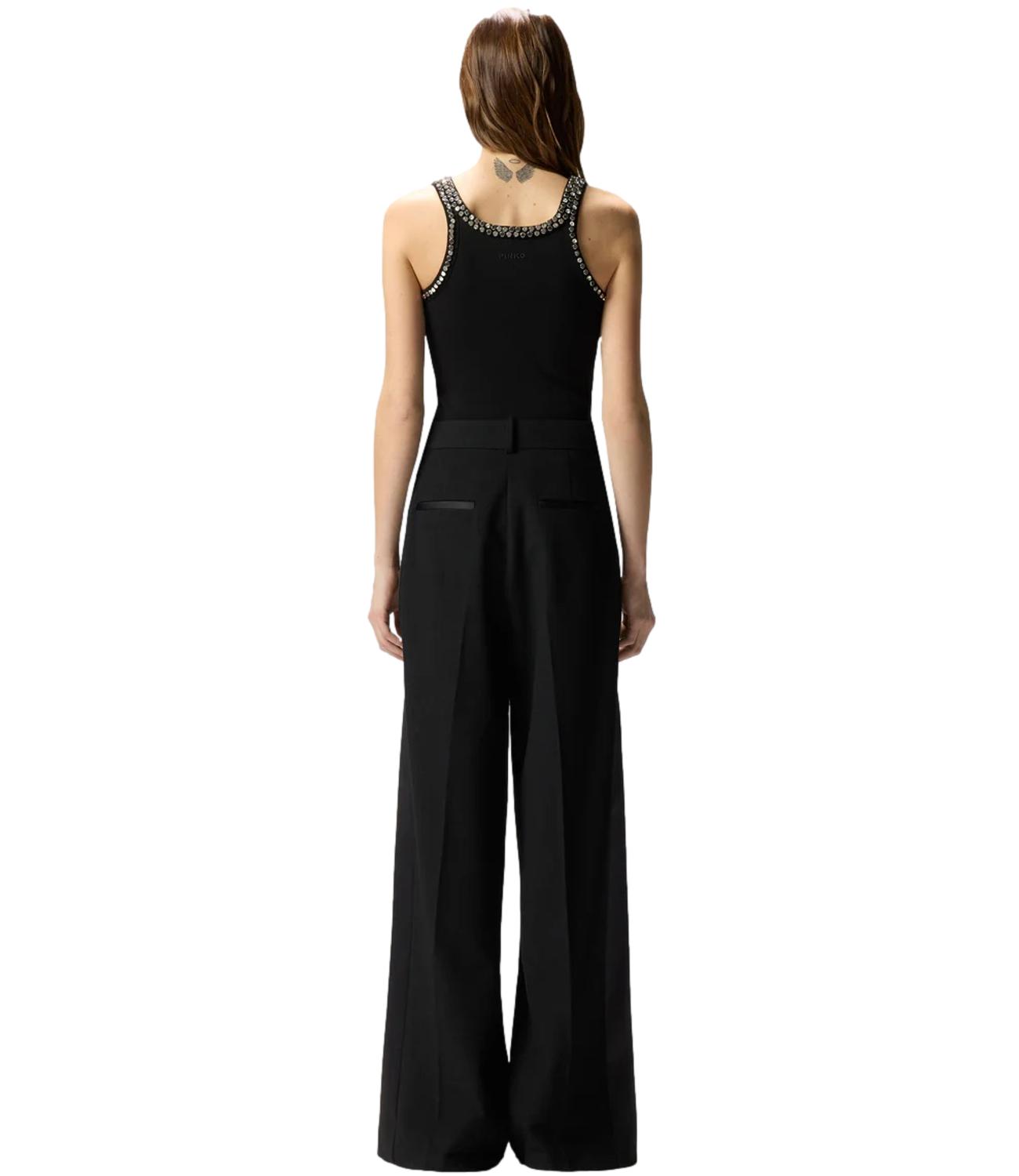 Pinko Canotta Coriandoli Costina nero donna