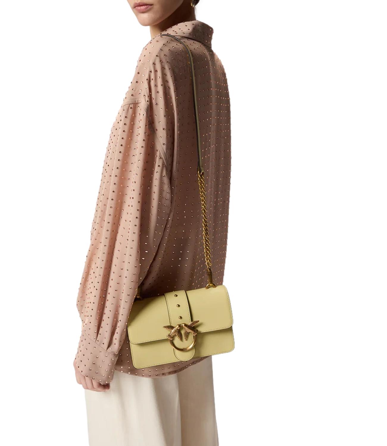 Pinko Love Bag One Mini giallo donna
