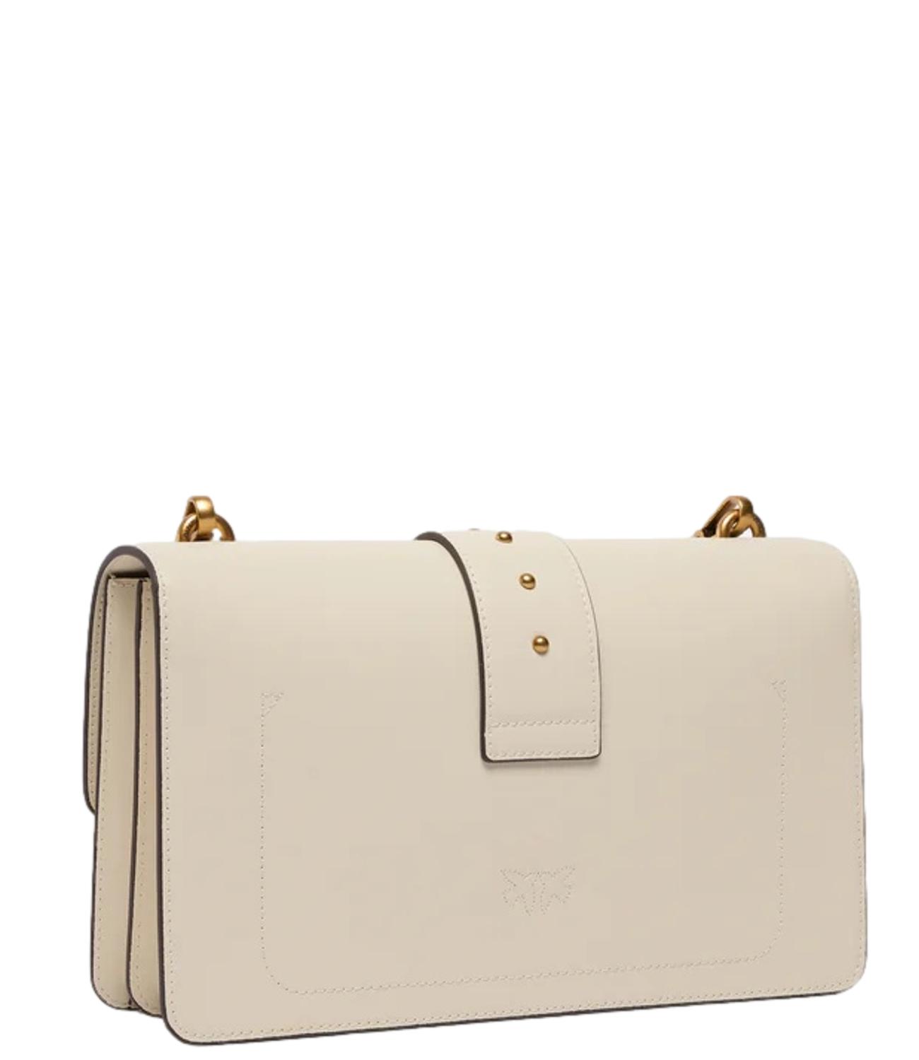 Pinko Love bag One Classic bianco seta donna