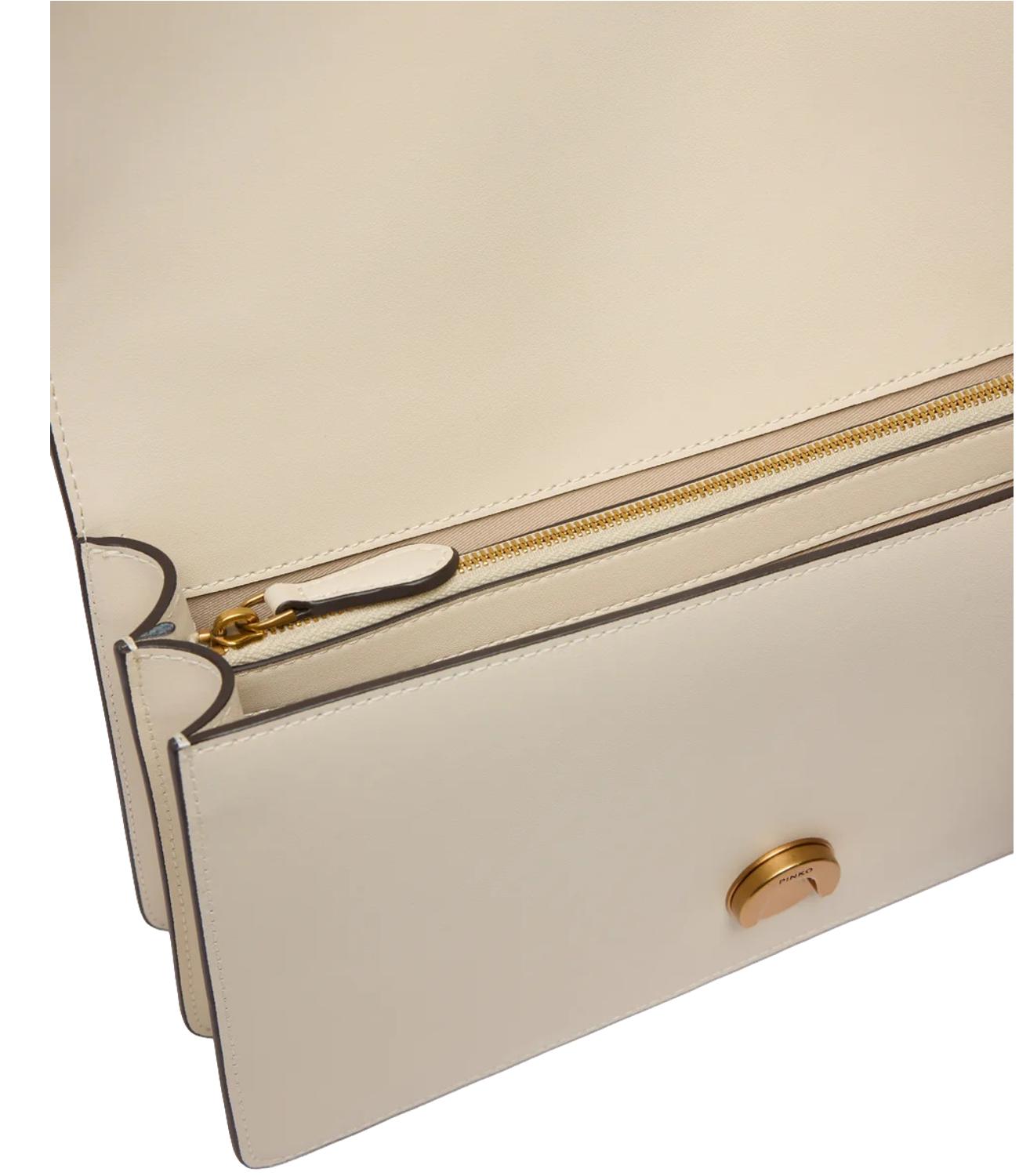 Pinko Love bag One Classic bianco seta donna