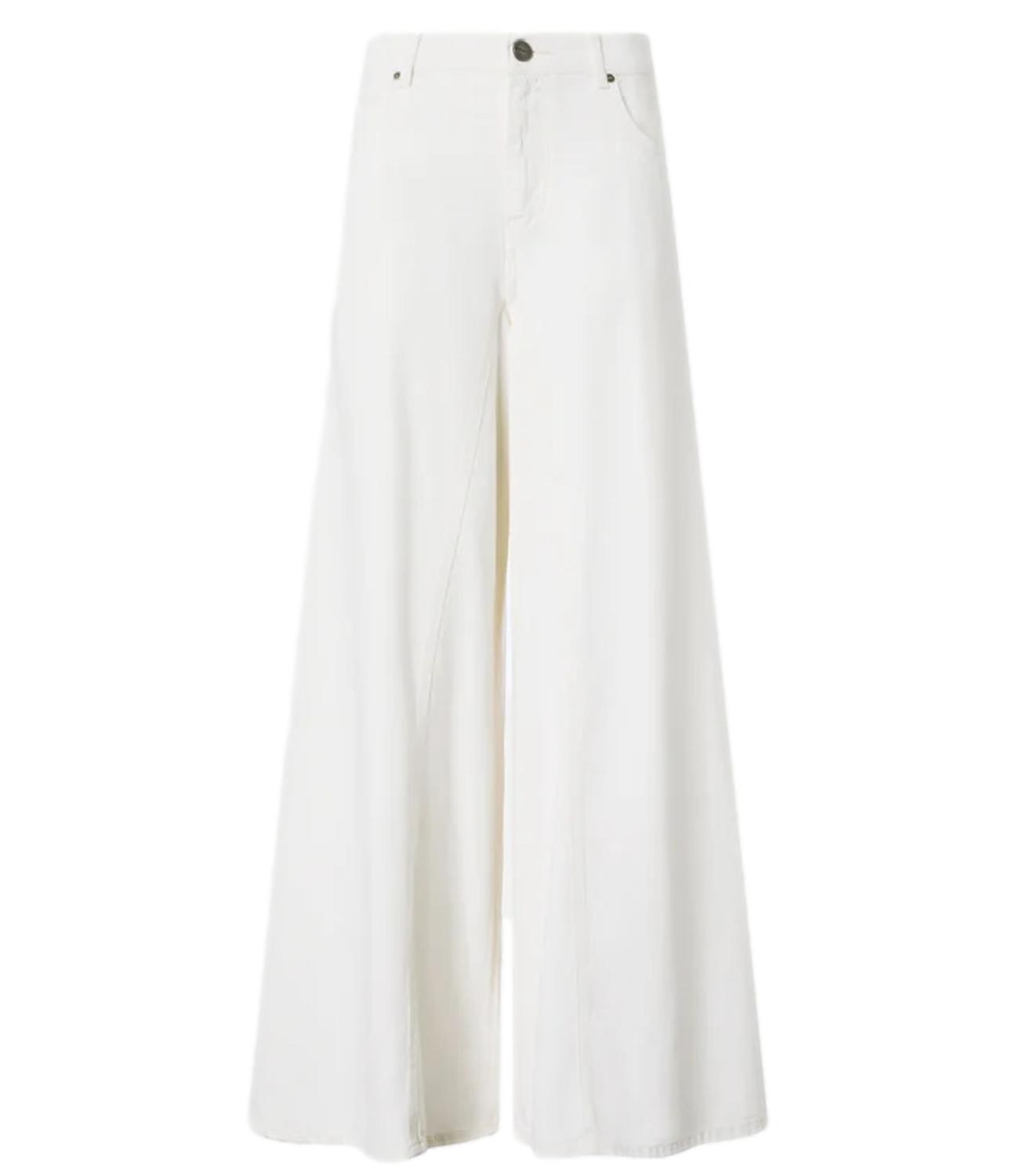 Pinko Winona Wide Leg Bull bianco donna