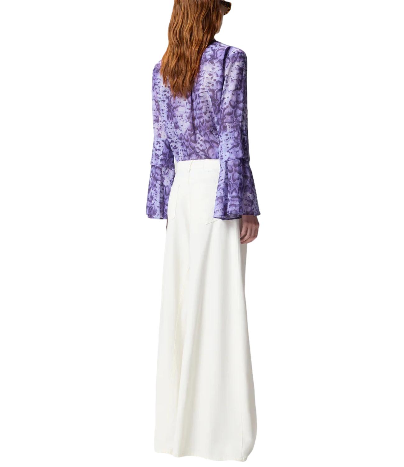 Pinko Winona Wide Leg Bull bianco donna