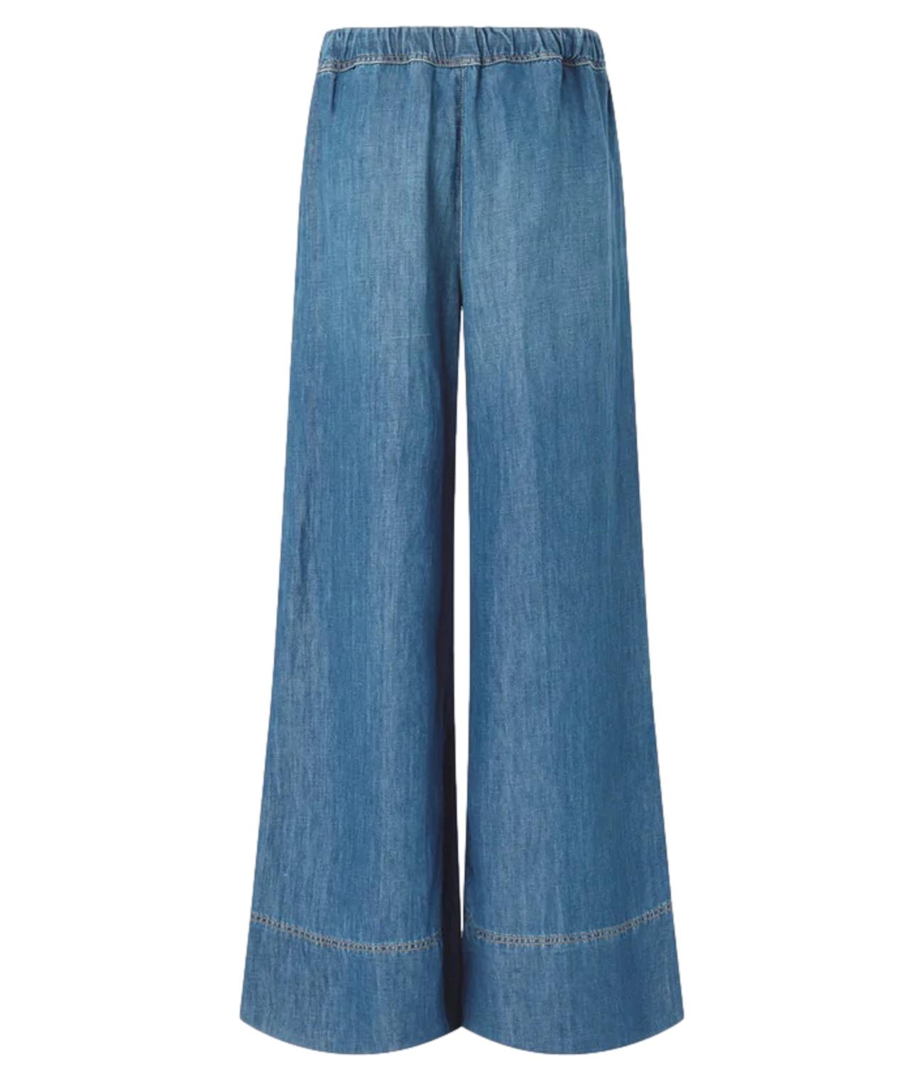 Pinko Pantalone spiaggia Light Denim donna