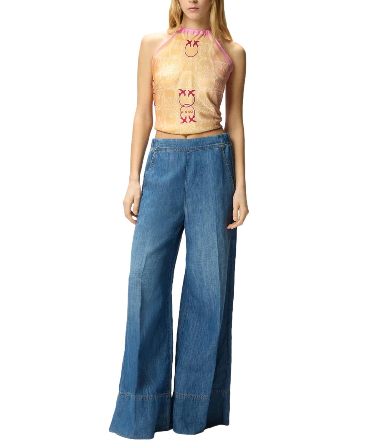 Pinko Pantalone spiaggia Light Denim donna