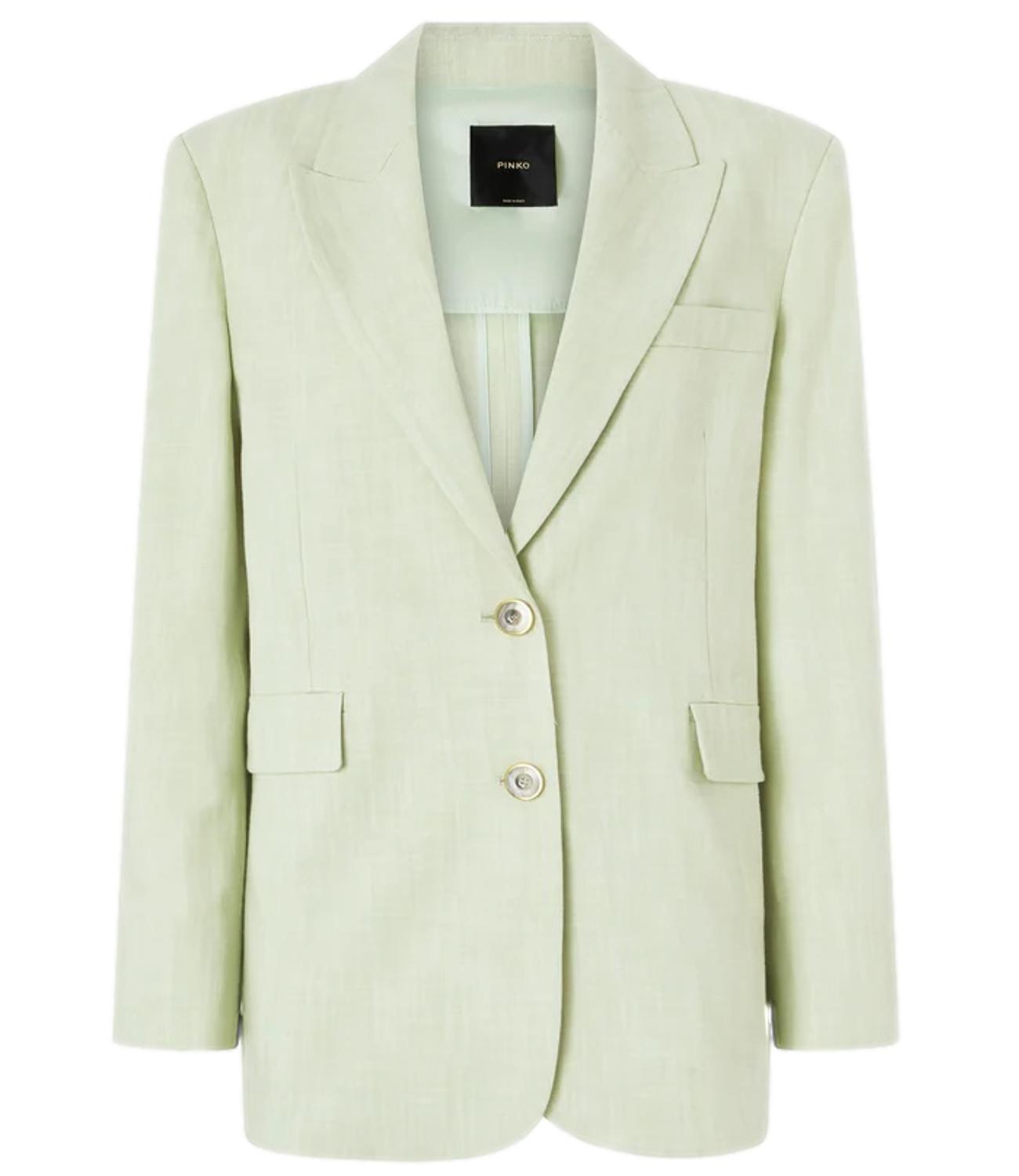 Pinko Faith Giacca Frisottino verde acquamarina donna