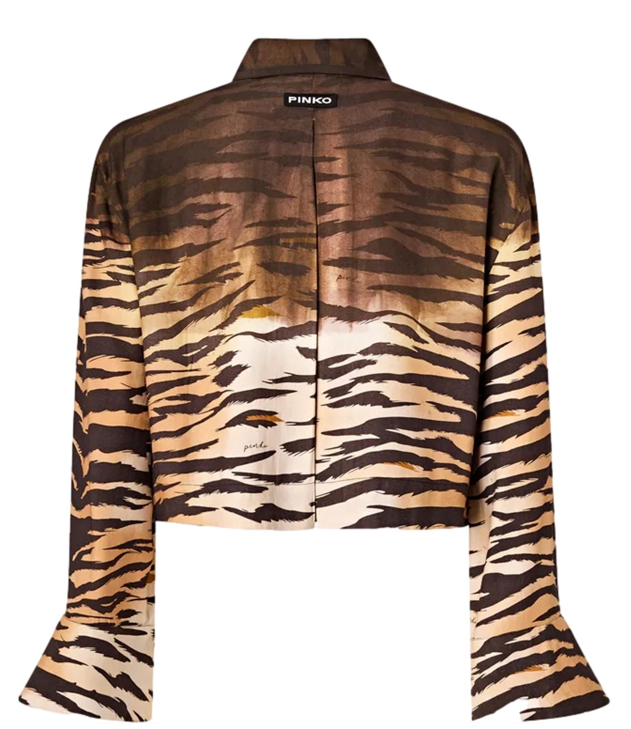 Pinko camicia Cordelia marrone beige donna
