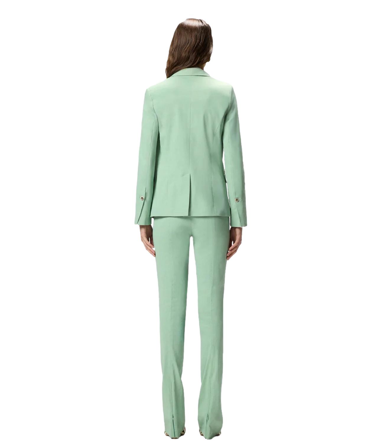 Pinko Giacca Freda Lino Stretch verde donna
