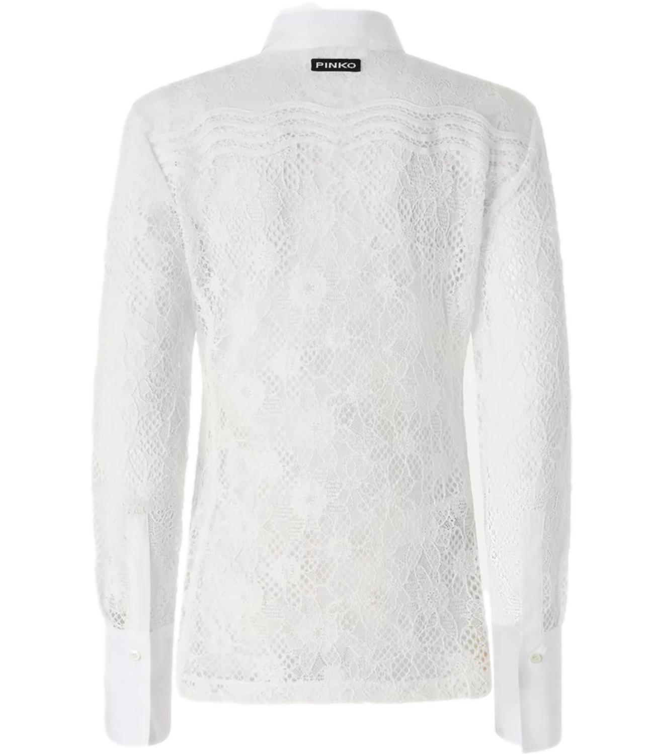 Pnko Camicia Coline Pizzo Rebrode bianco donna