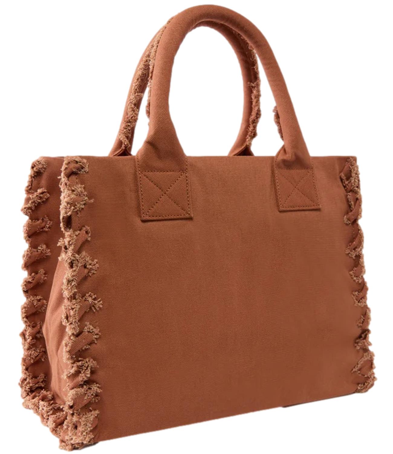 Pinko Beach Shopper Canvas marrone donna