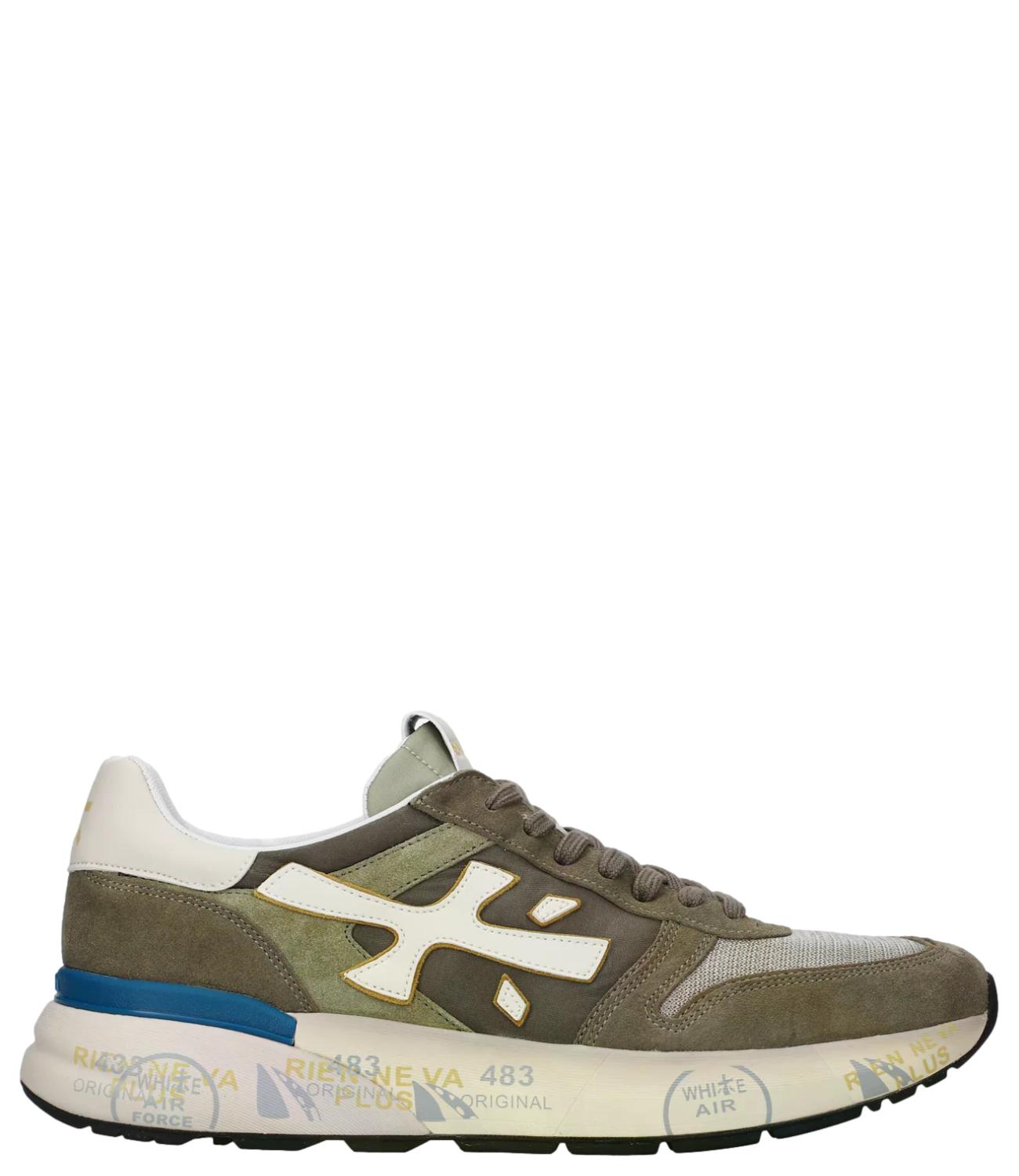 Sneakers Premiata MICK 8086 Verde e Marrone