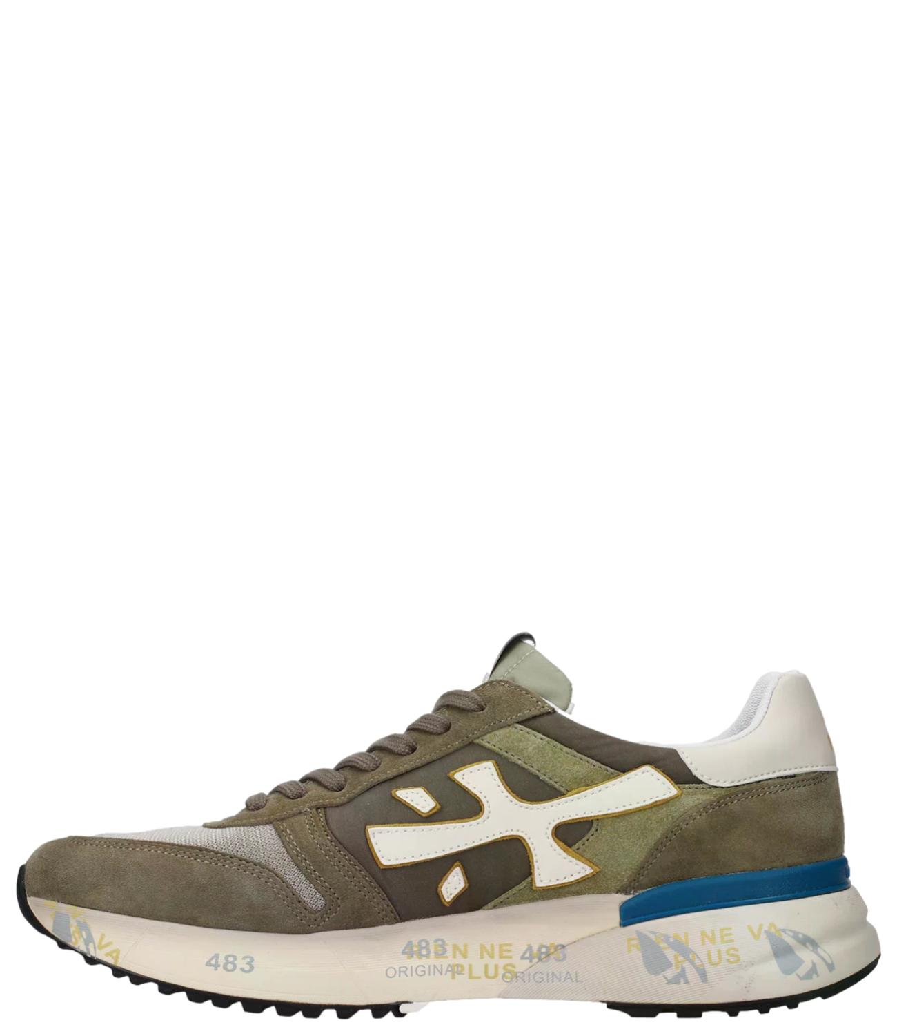 Sneakers Premiata MICK 8086 Verde e Marrone