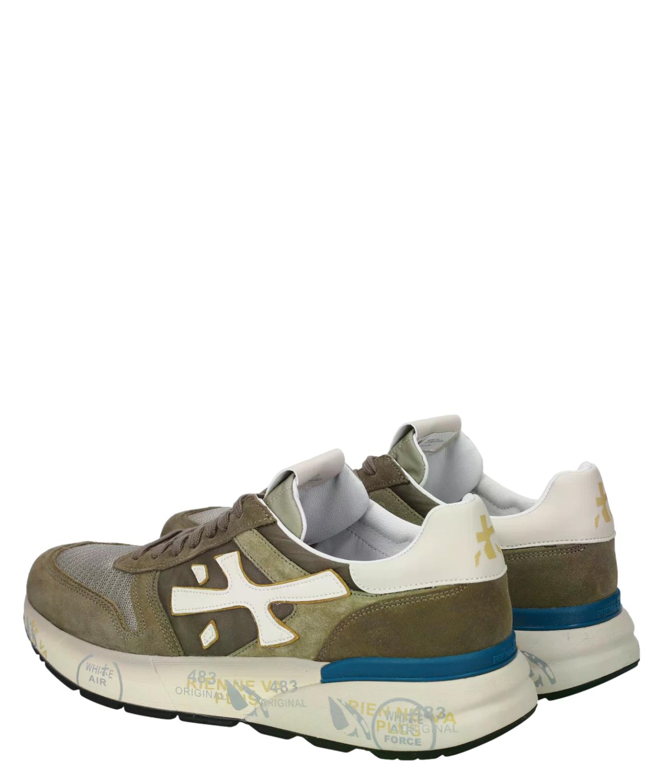Sneakers Premiata MICK 8086 Verde e Marrone