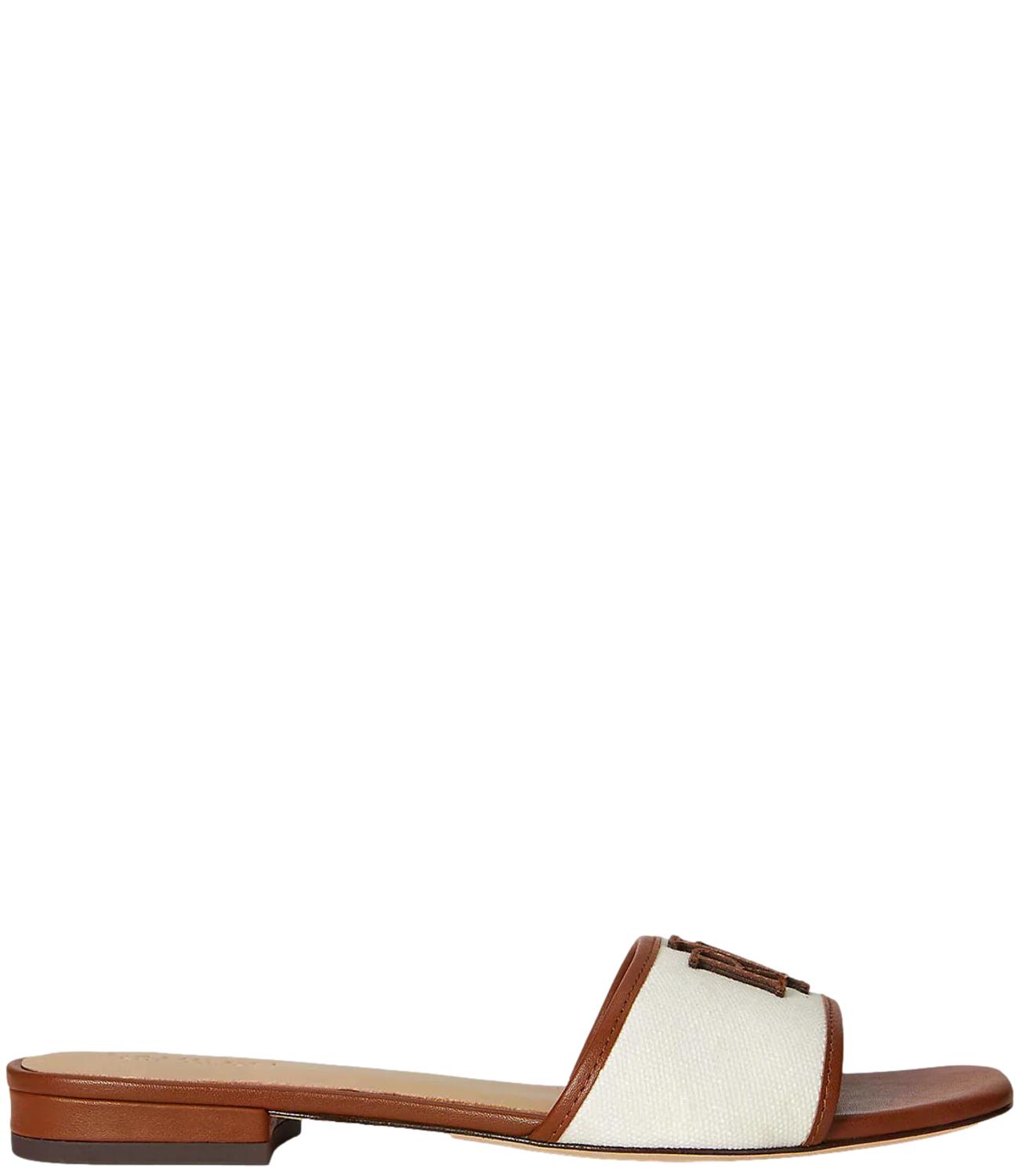 Ralph Lauren Everley Sld2-Sandals-Slide Naturale Donna