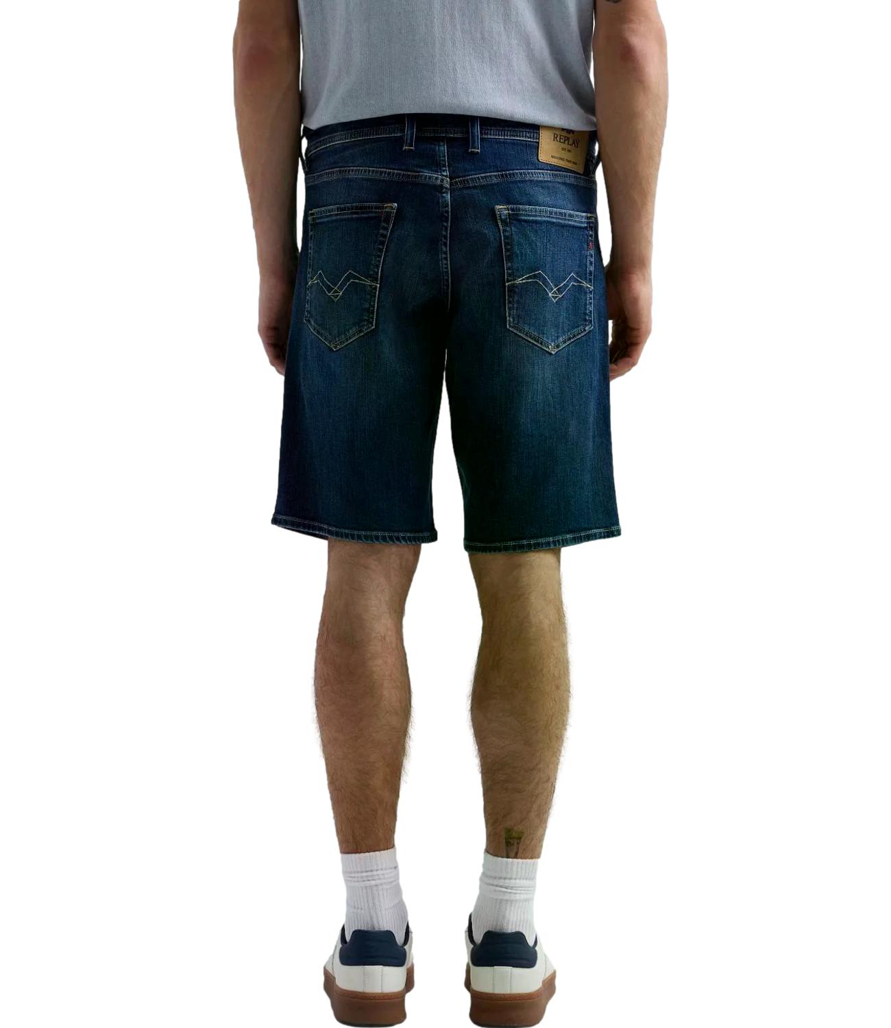 Replay Bermuda GROVER Denim Scuro Uomo