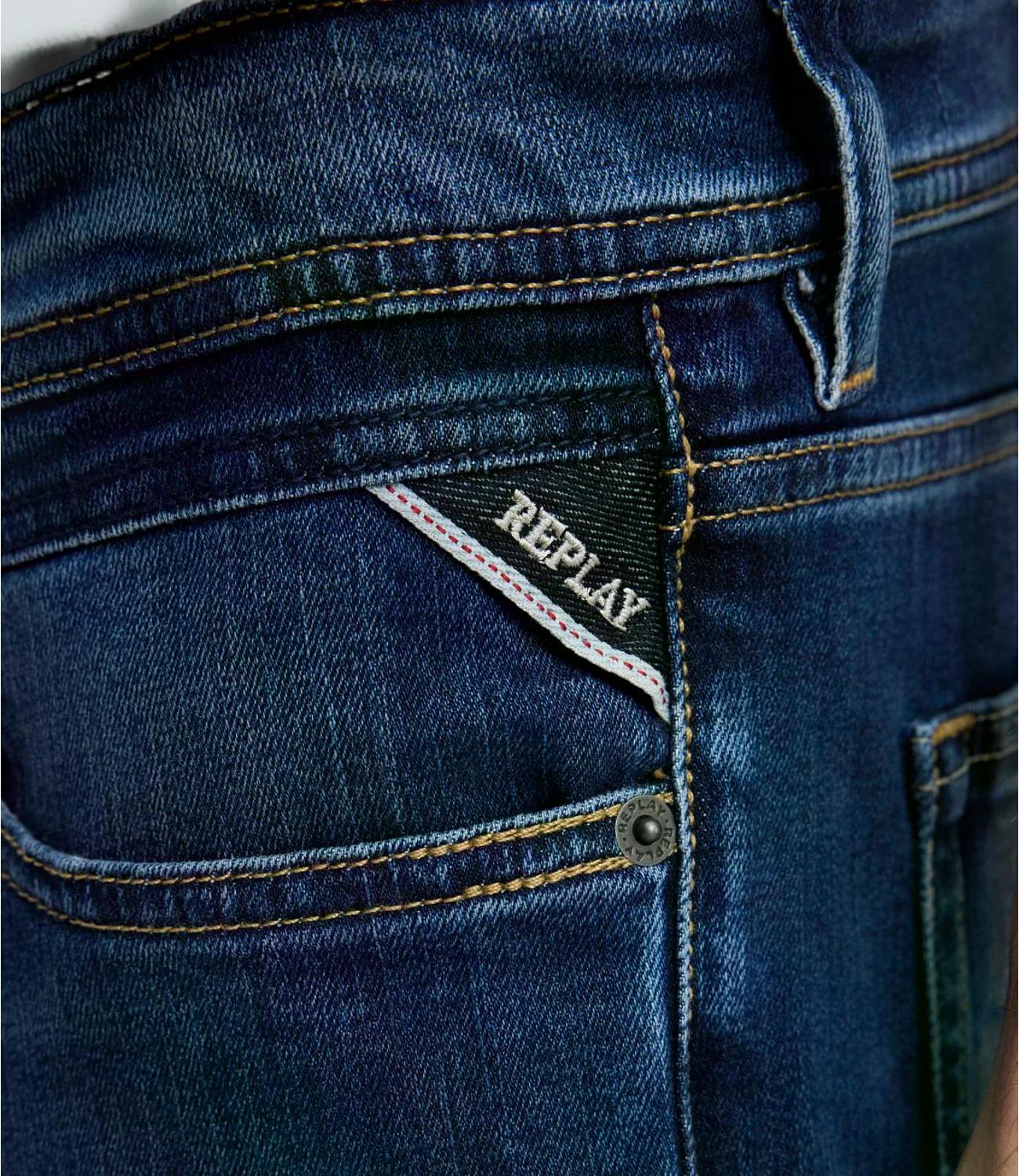 Replay Bermuda GROVER Denim Scuro Uomo