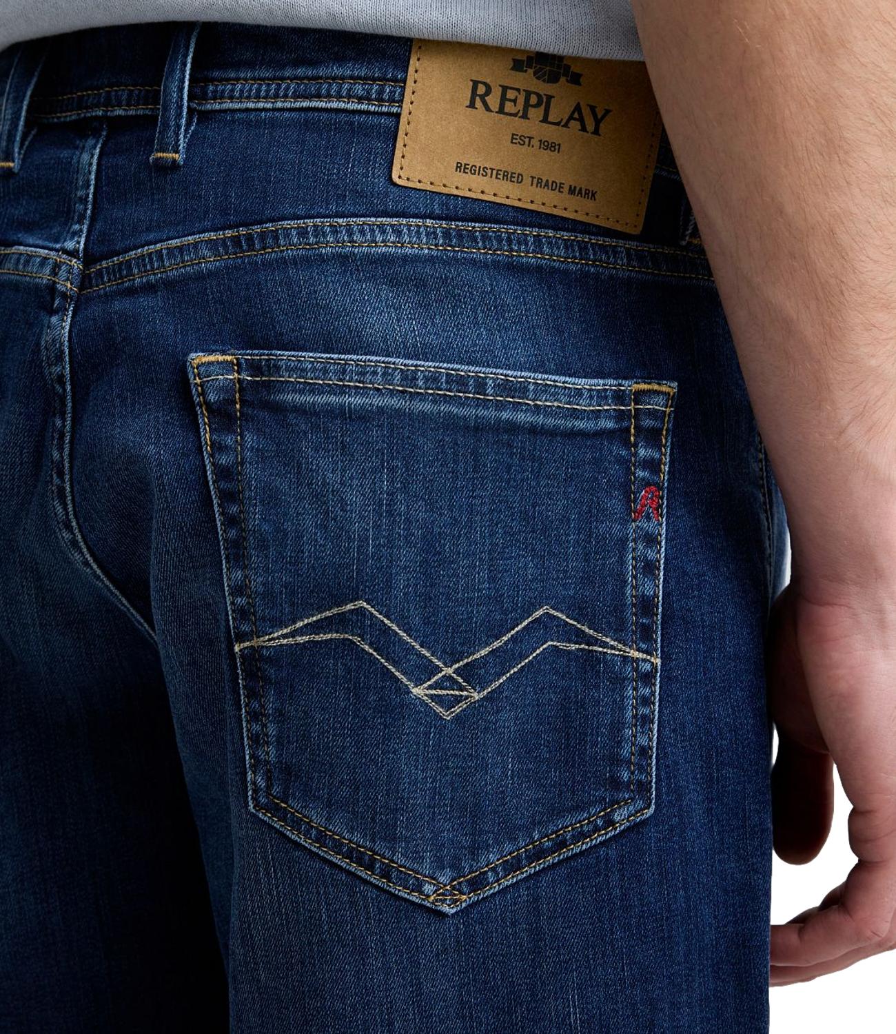 Replay Bermuda GROVER Denim Scuro Uomo