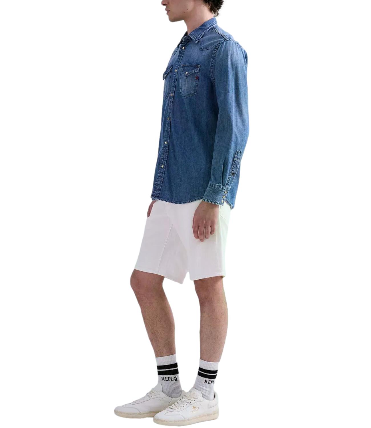 Replay Camicia Denim Uomo