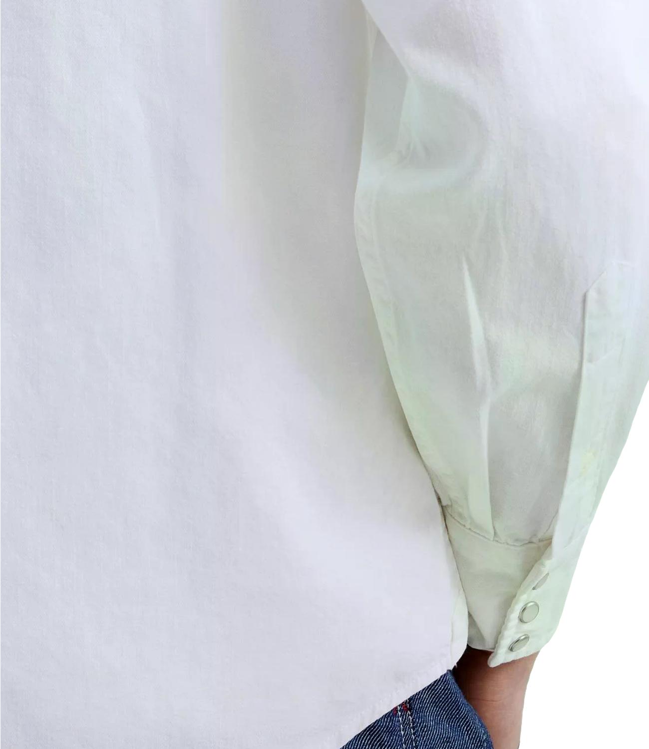 Replay Camicia Denim Bianco Uomo