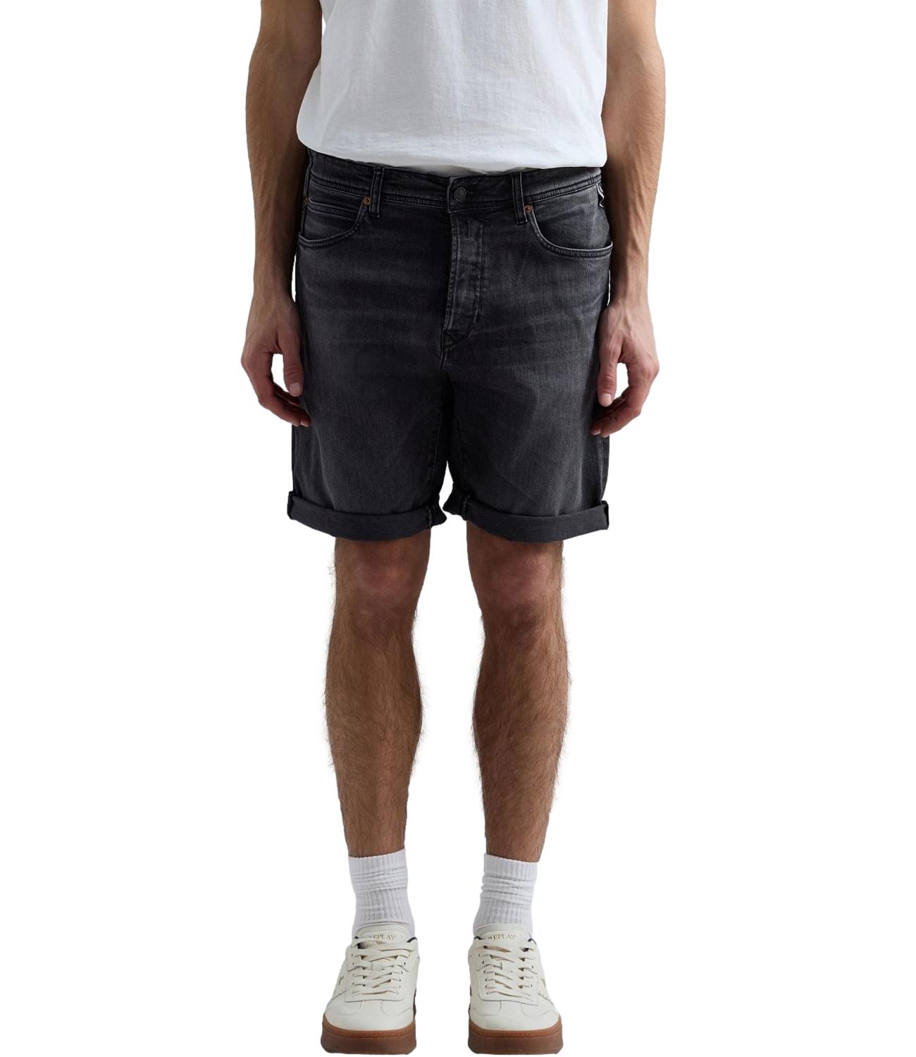 Bermuda Jeans RBJ.981 SHORT Replay Uomo Nero