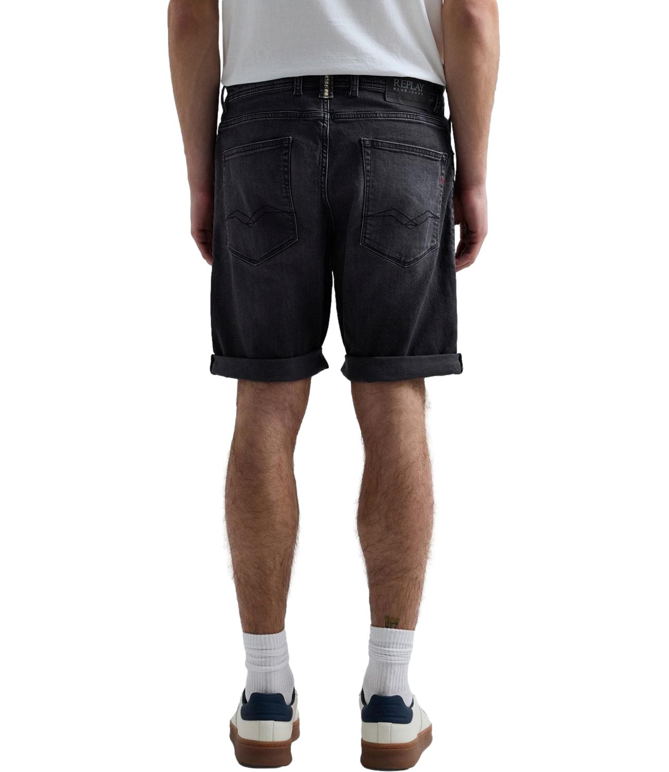 Bermuda Jeans RBJ.981 SHORT Replay Uomo Nero