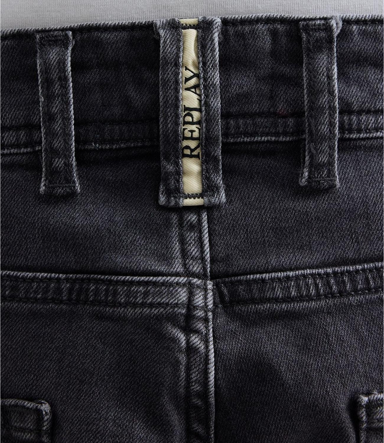 Bermuda Jeans RBJ.981 SHORT Replay Uomo Nero