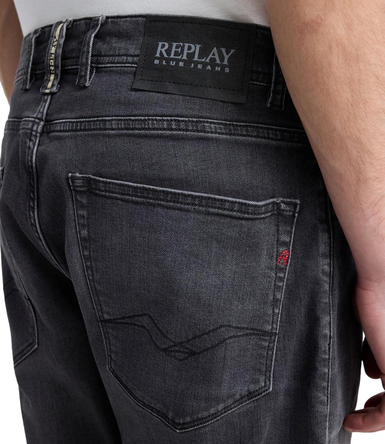 Bermuda Jeans RBJ.981 SHORT Replay Uomo Nero