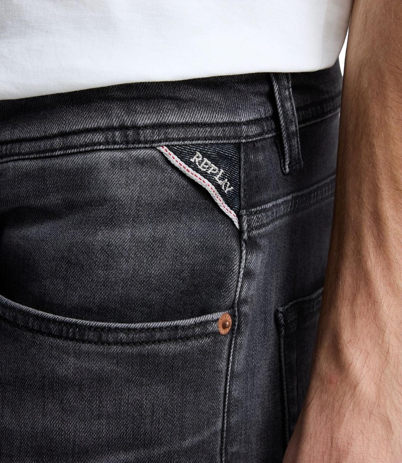 Bermuda Jeans RBJ.981 SHORT Replay Uomo Nero