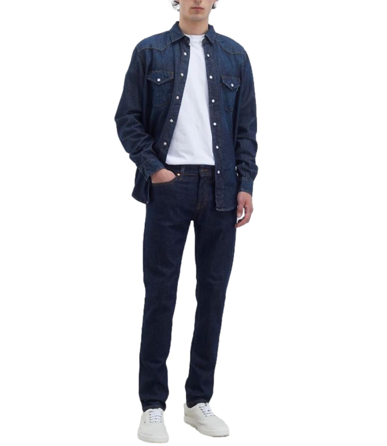 517 MAN Denim elast. WASH blu scuro