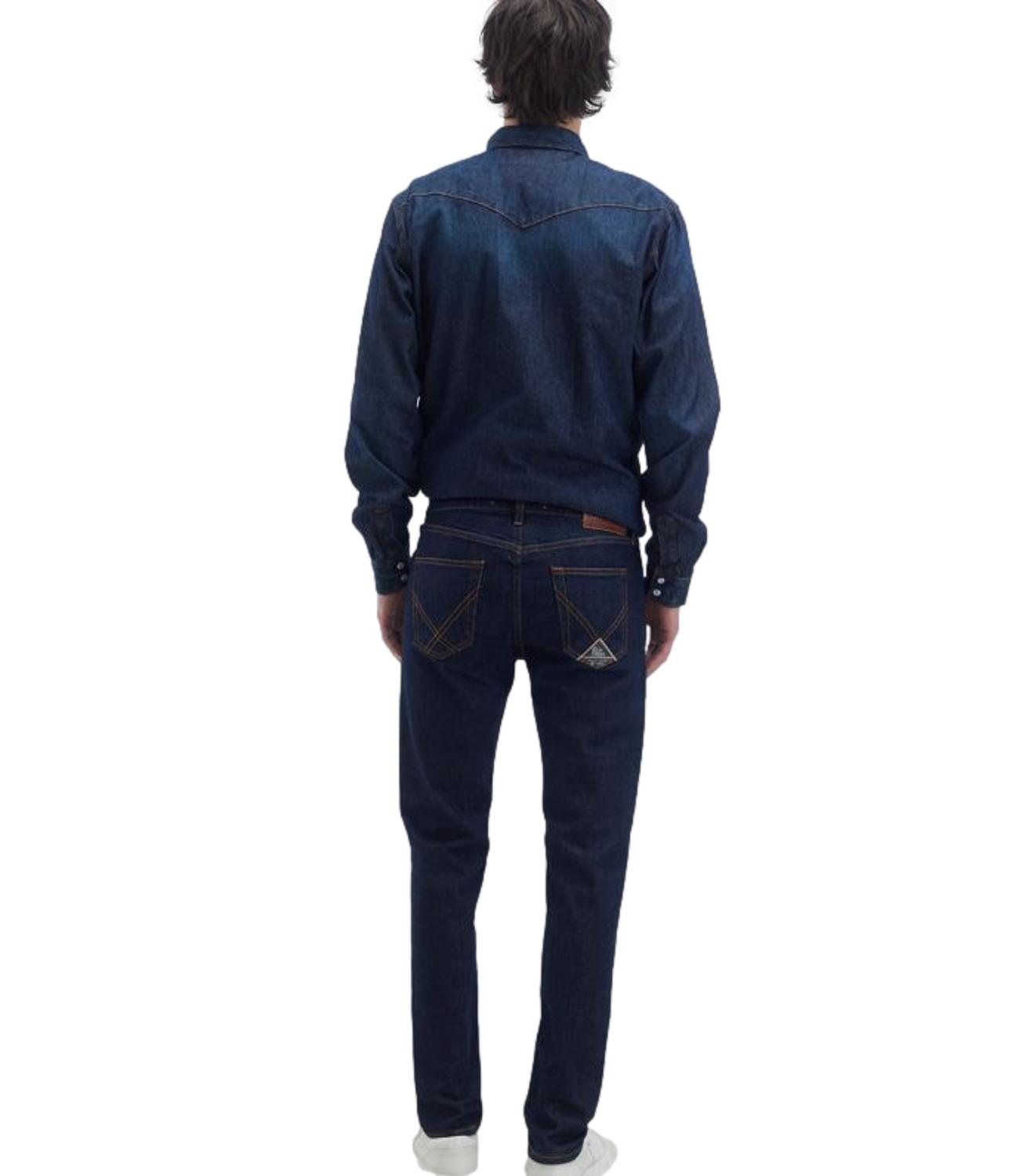517 MAN Denim elast. WASH blu scuro