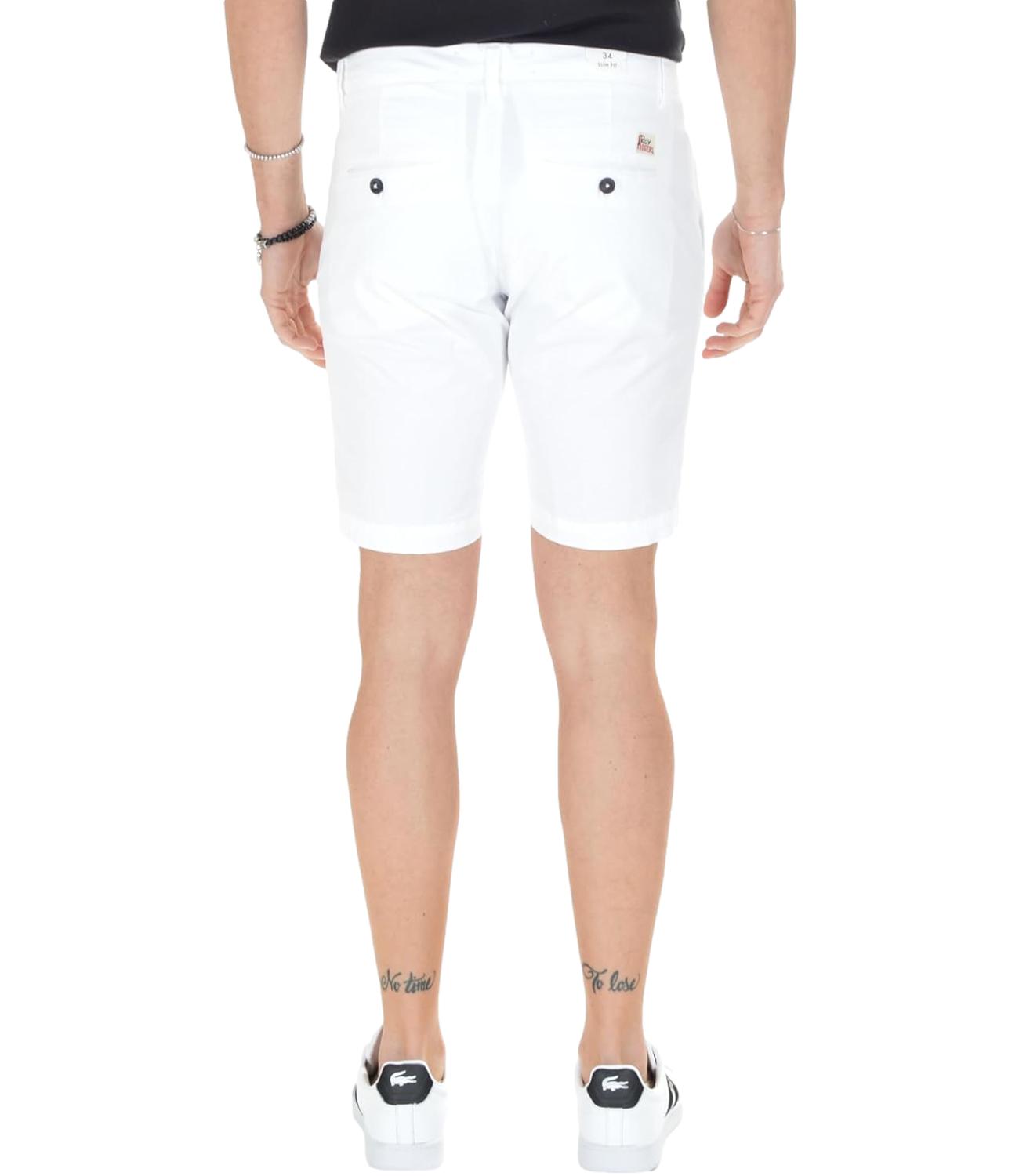 Bermuda Roy Roger's uomo New Rolf bianco