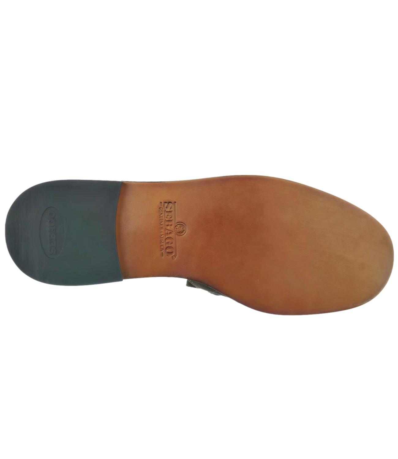 Ciabatta Slide Fringes donna marrone