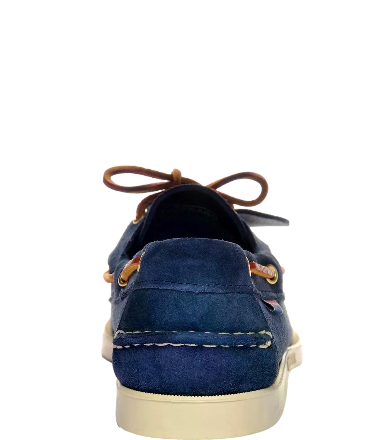 Mocassino Portland Artisan OX blu scamosciata