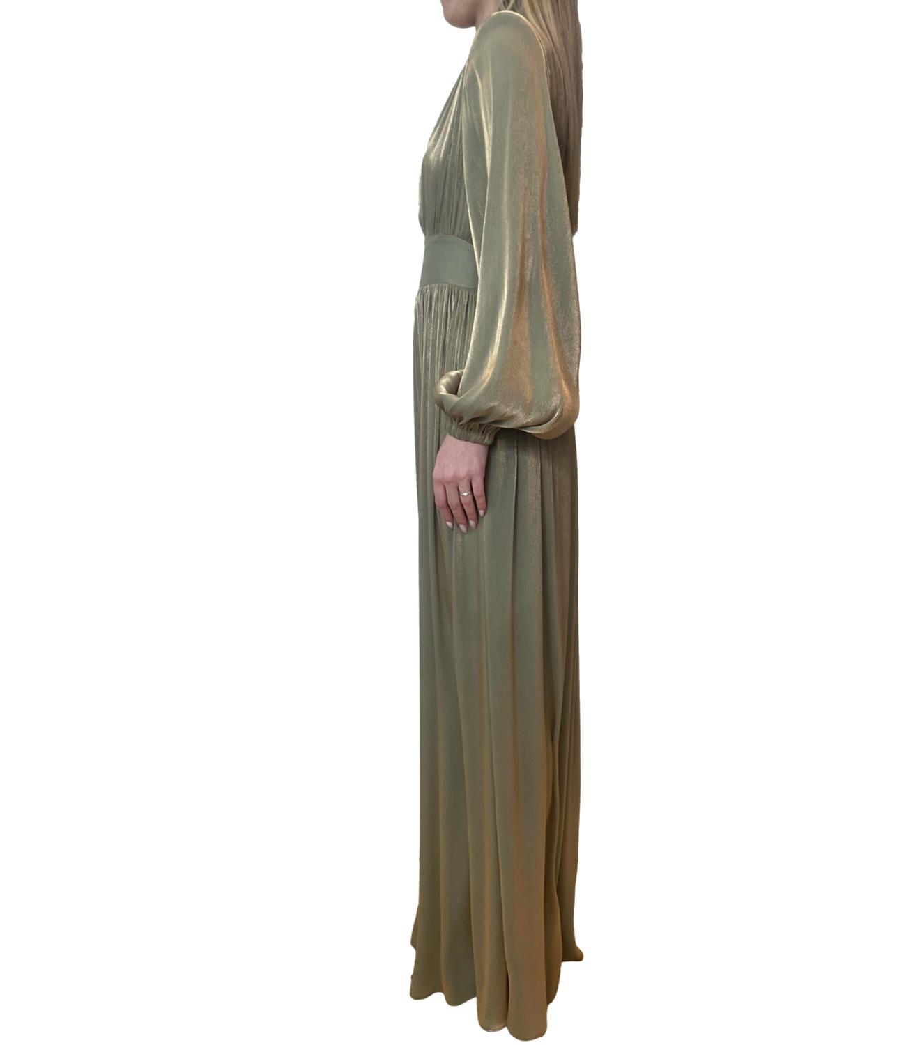 Silence Limited Abito IMPERIAL DRESS Oil Green Donna