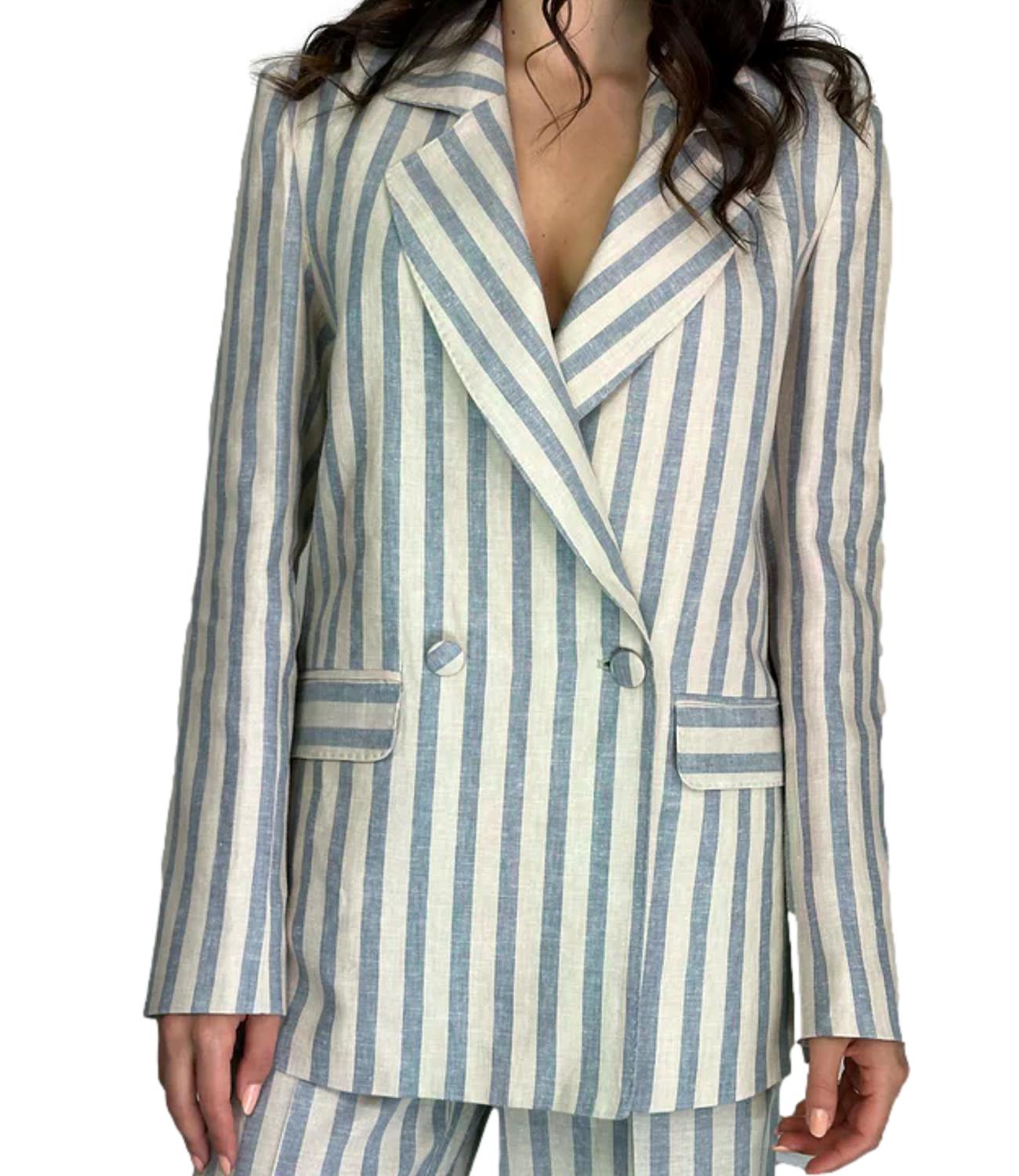 Silence limited Blazer Macro Blue Donna