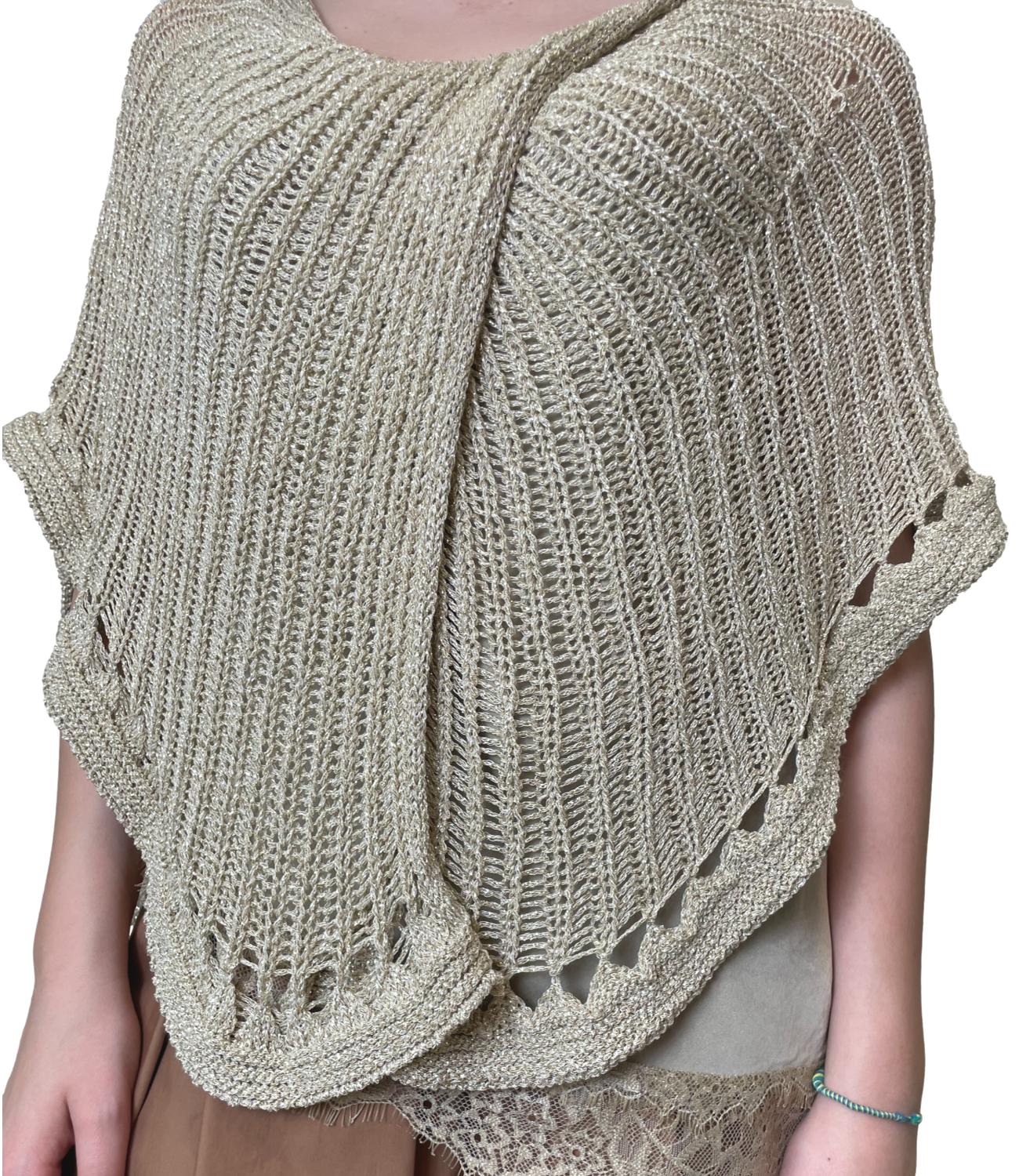 Studio It Poncho Oro Donna