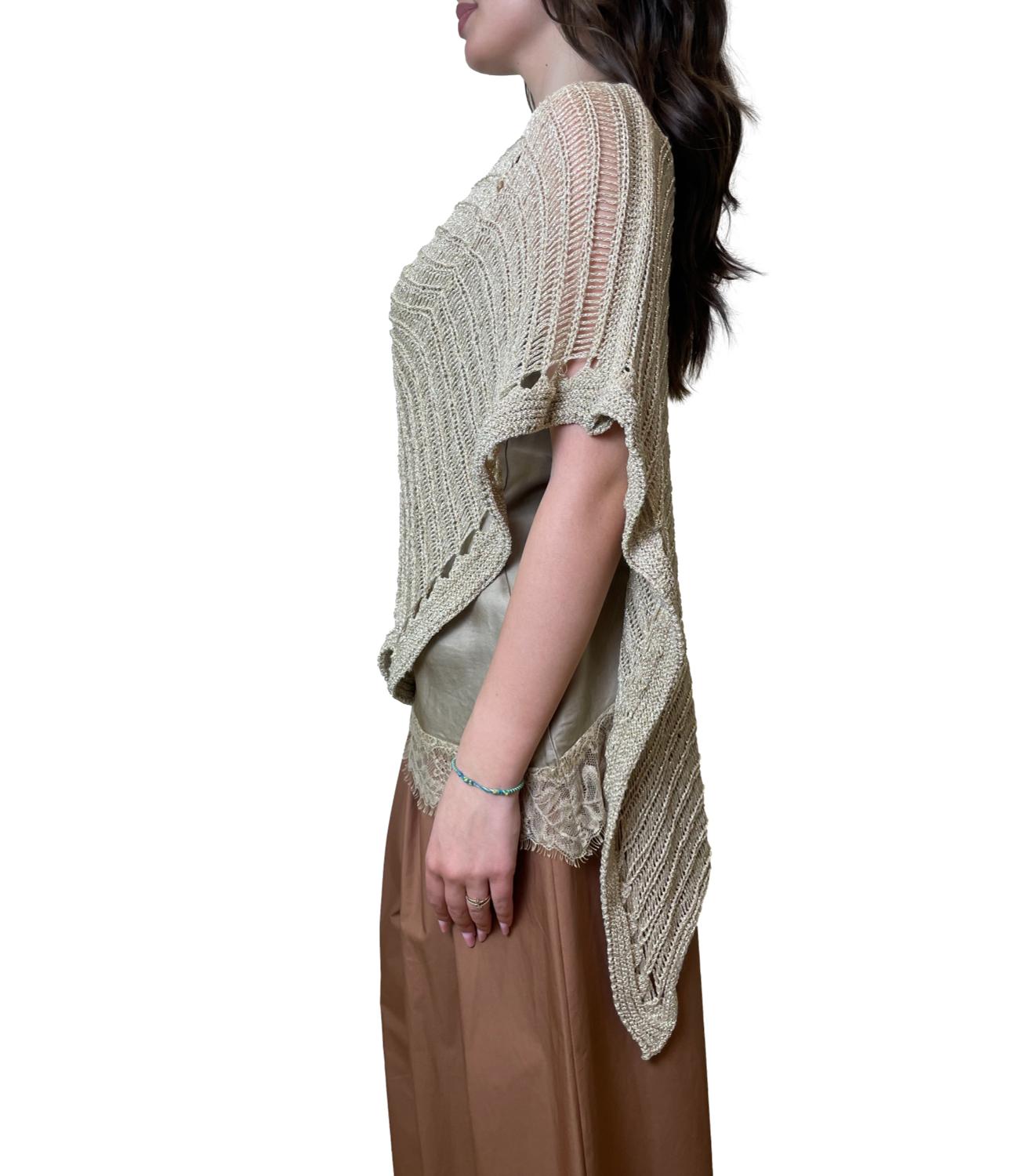 Studio It Poncho Oro Donna
