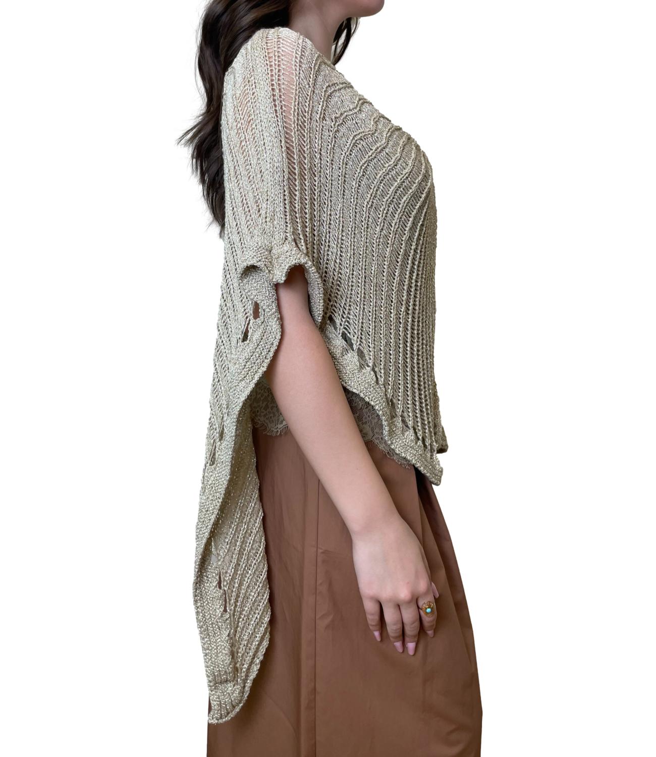 Studio It Poncho Oro Donna