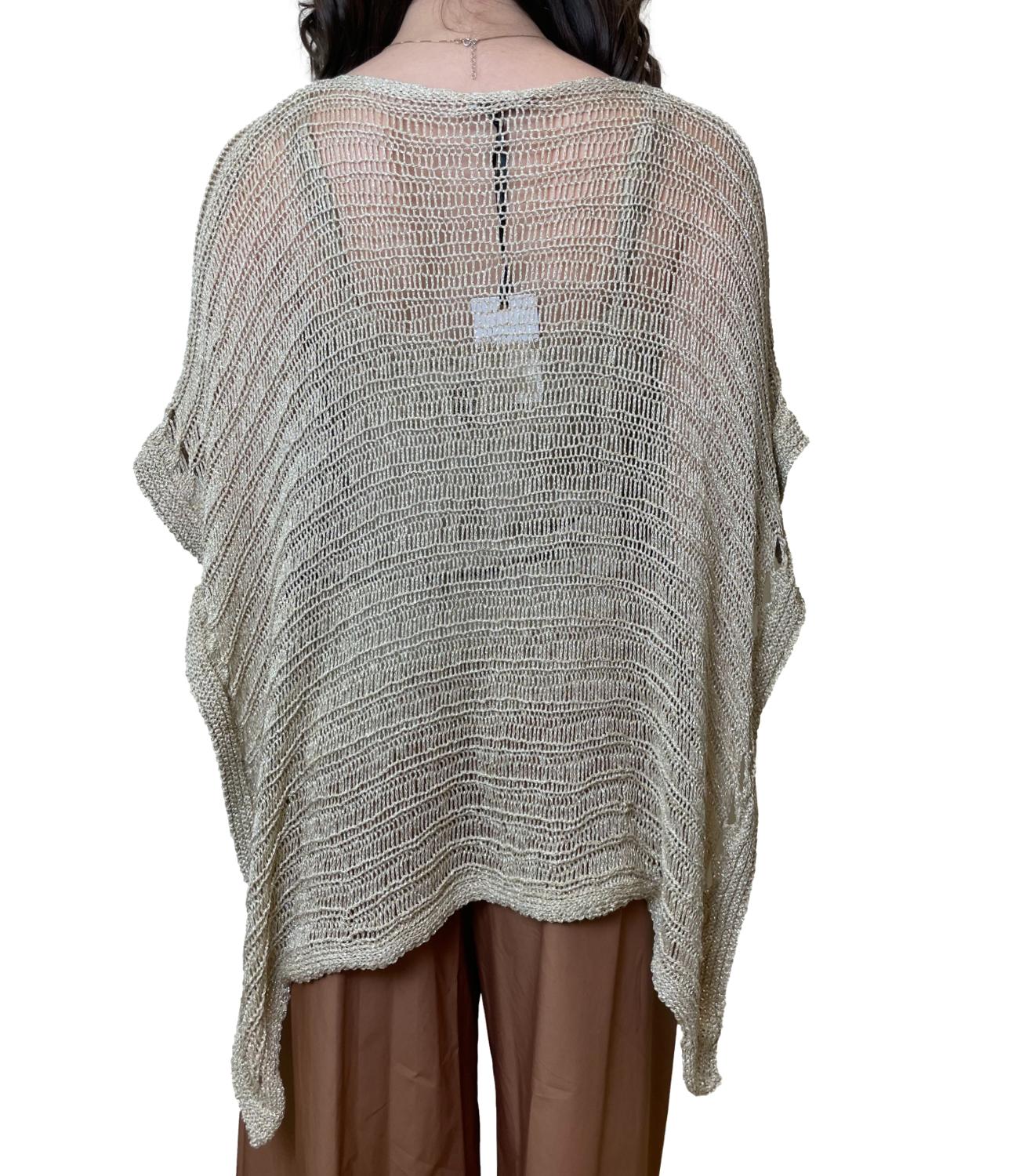 Studio It Poncho Oro Donna