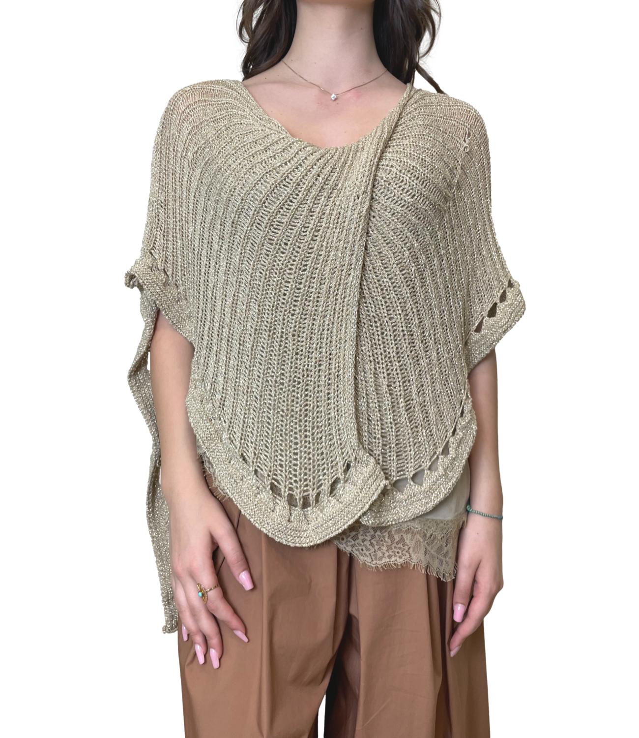 Studio It Poncho Oro Donna