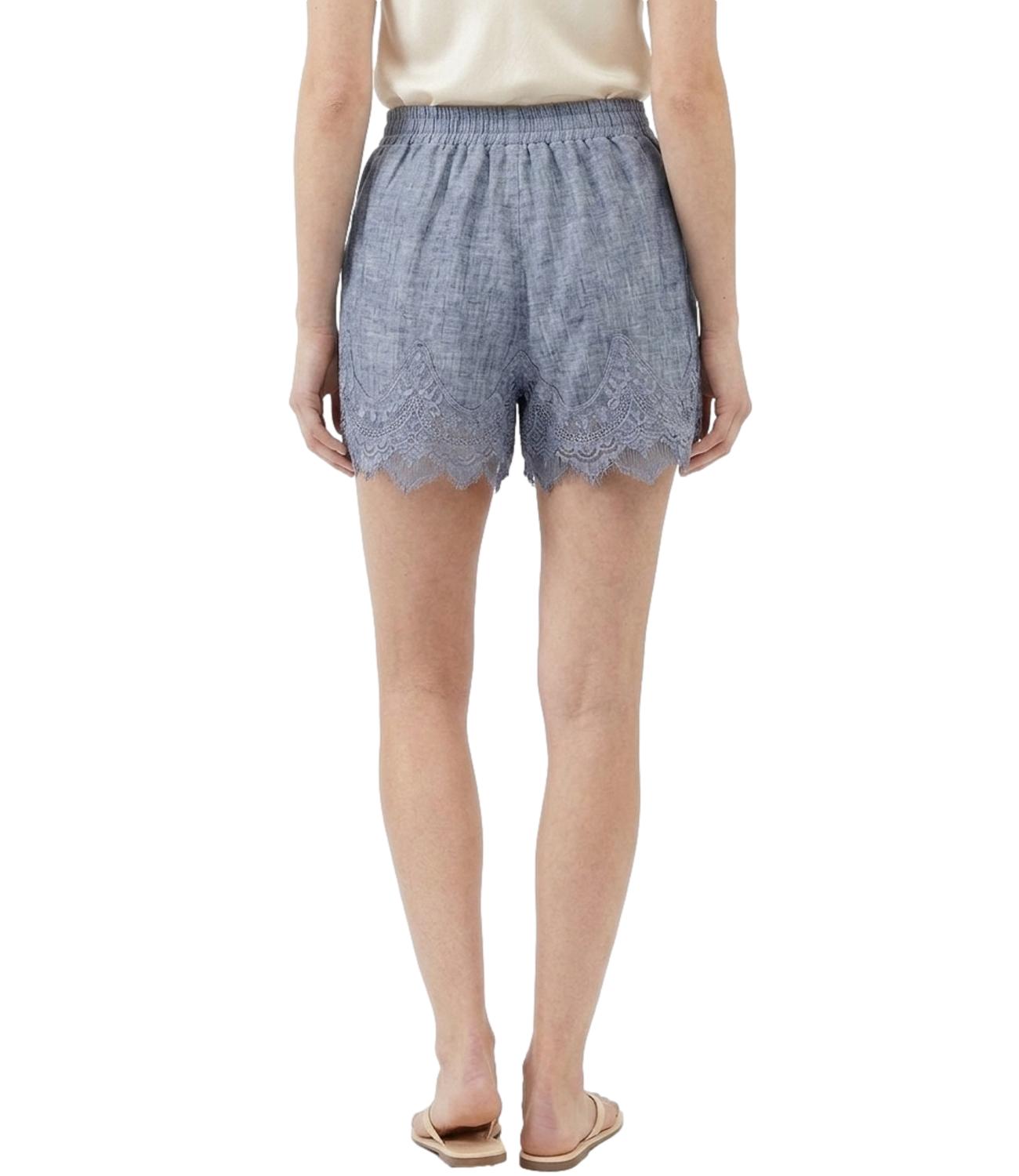 Studio It Short Pizzo Blu Donna
