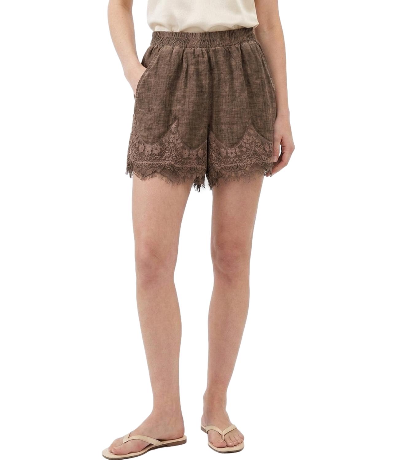 Studio It Short Pizzo Moro Donna