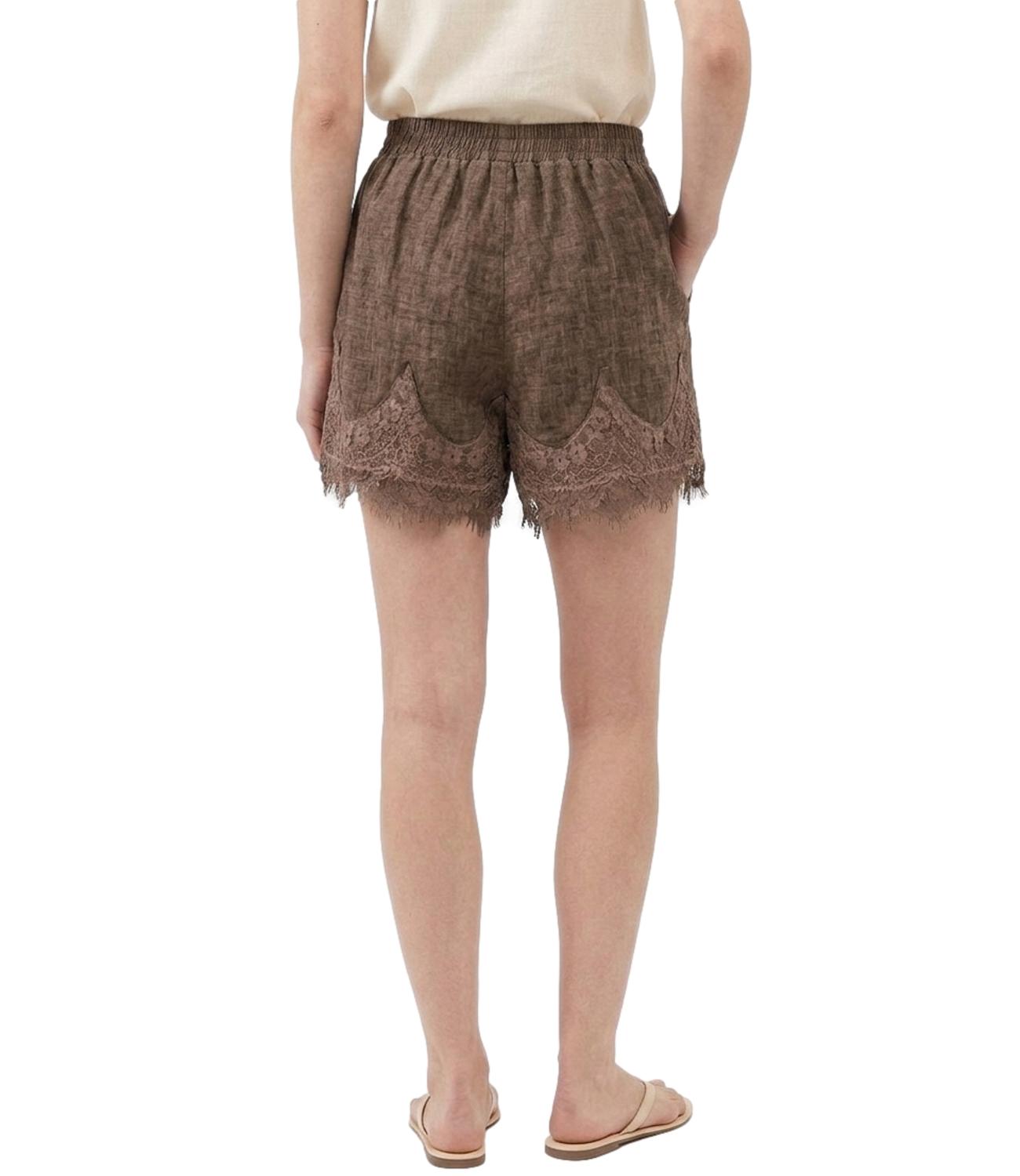 Studio It Short Pizzo Moro Donna