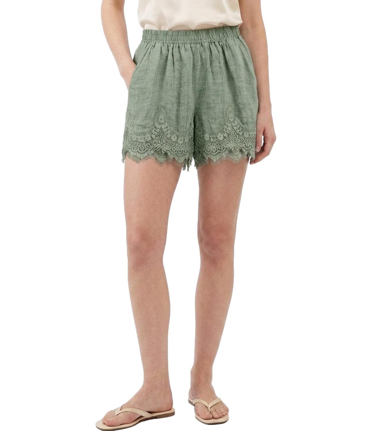 Studio It Short Pizzo Verde Donna