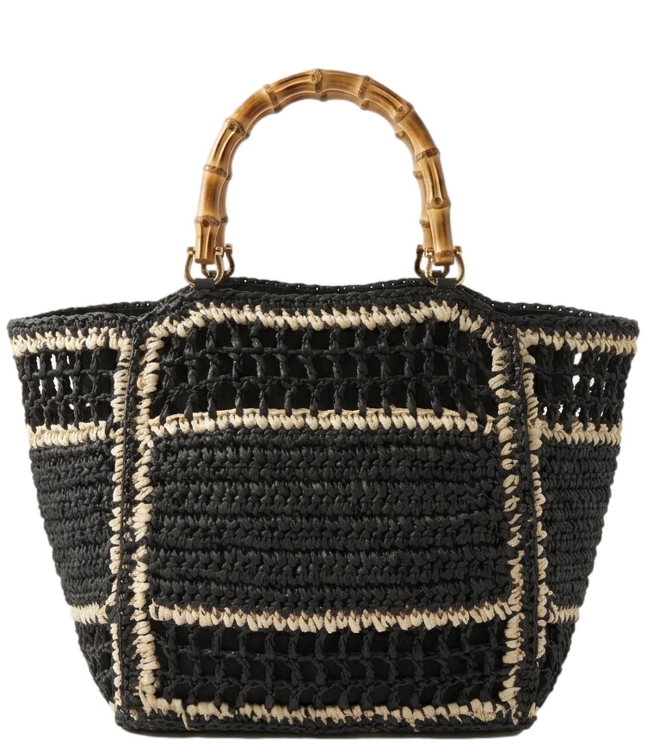 Studio It Borsa Rafia Nera Donna