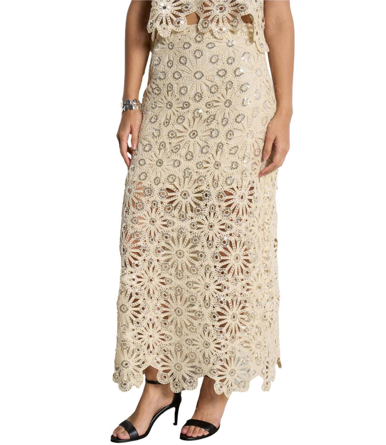 Suncoo Gonna Fanny Beige Donna